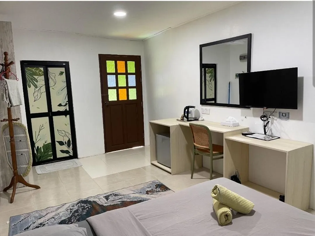 Bed in Pandan Laut Beach Resort