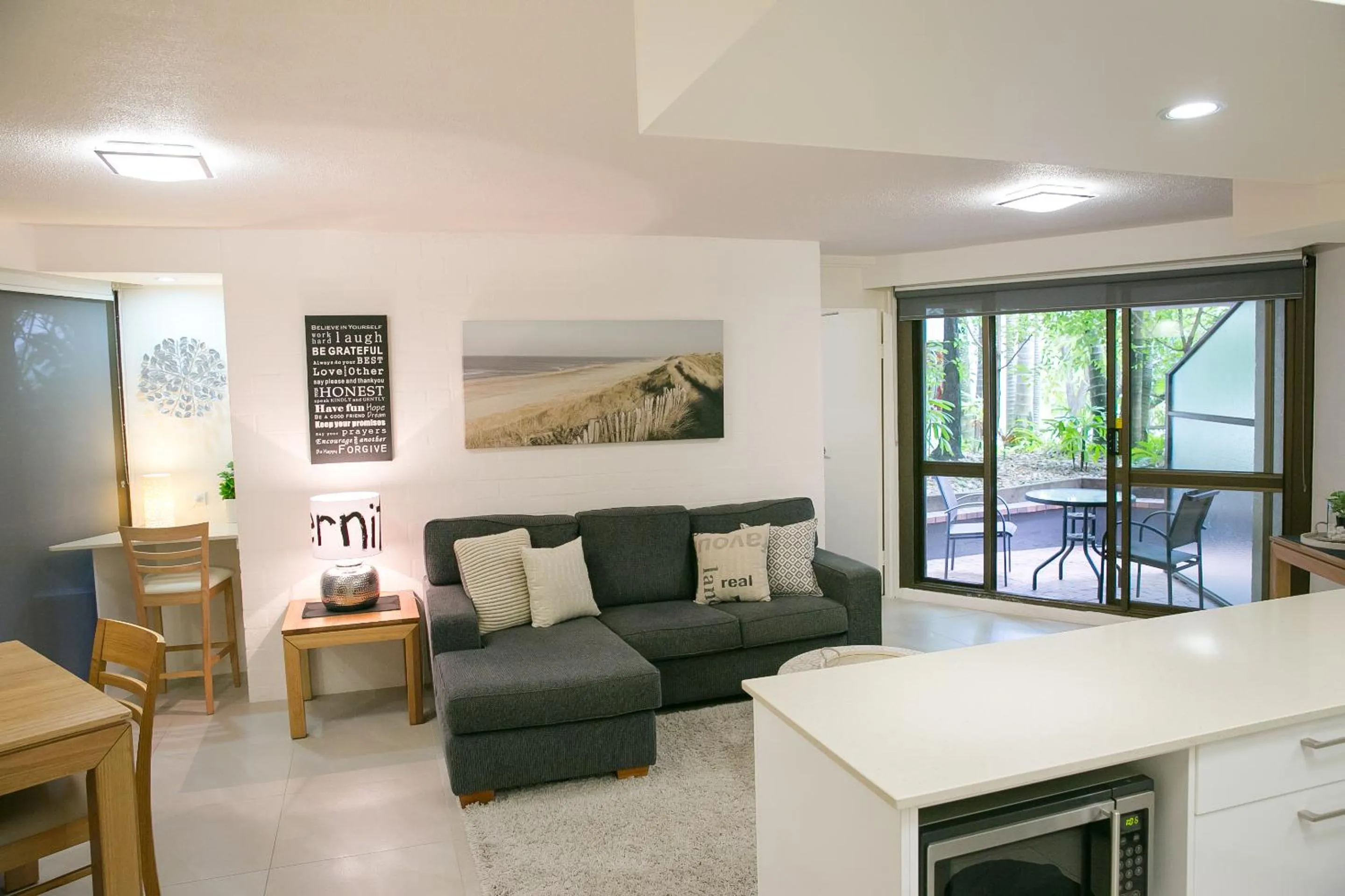 Living room in Ocean Breeze Resort