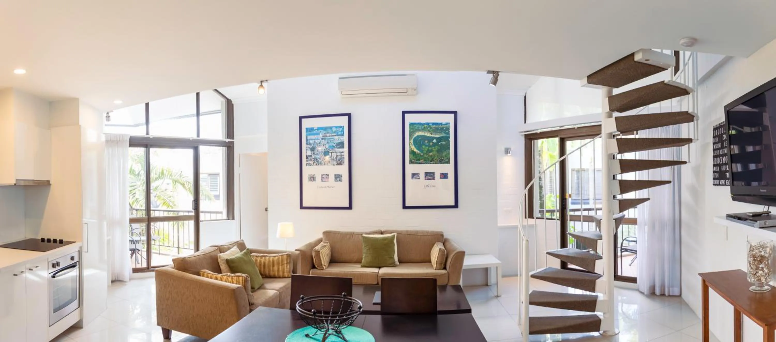 Living room in Ocean Breeze Resort