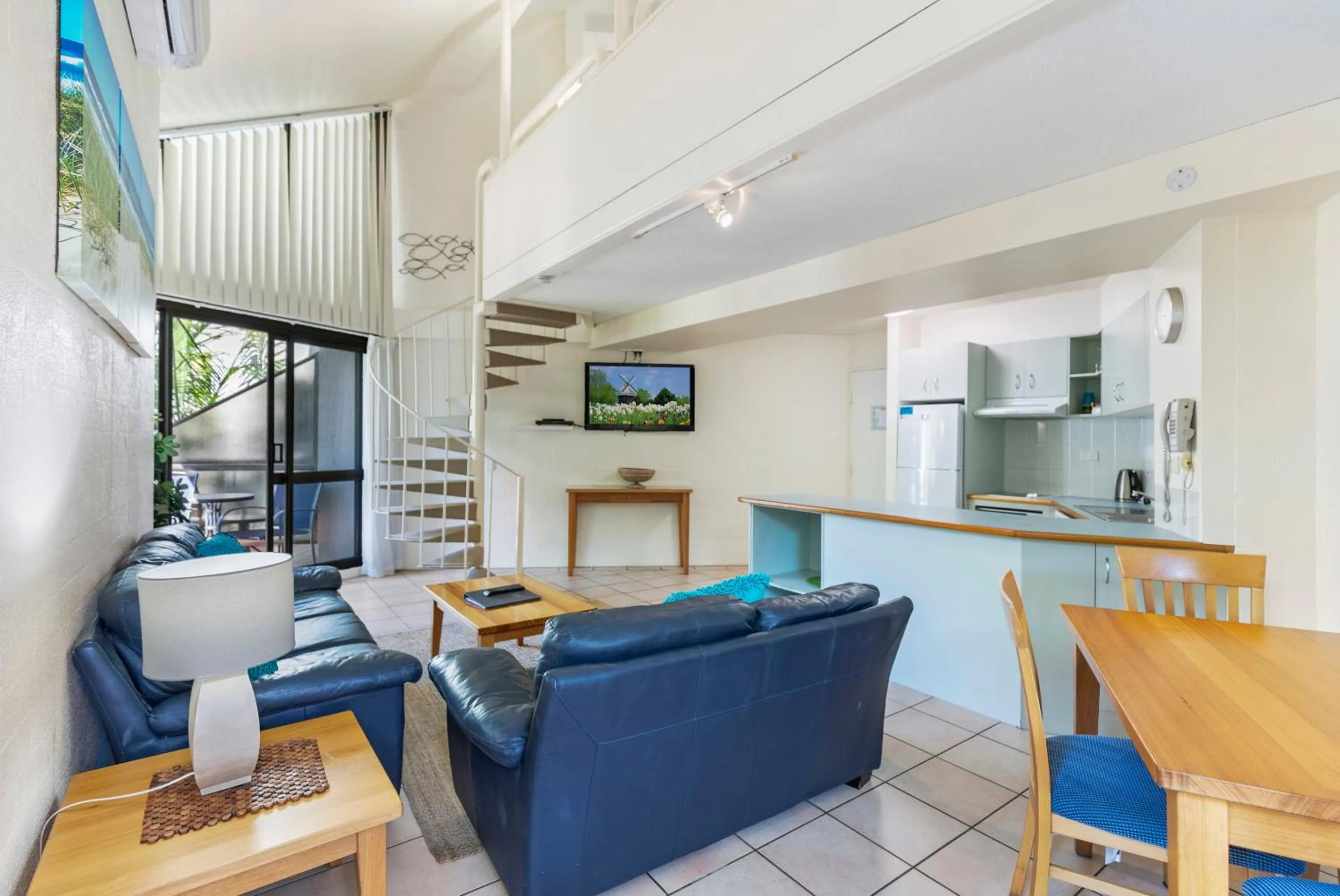 Living room in Ocean Breeze Resort