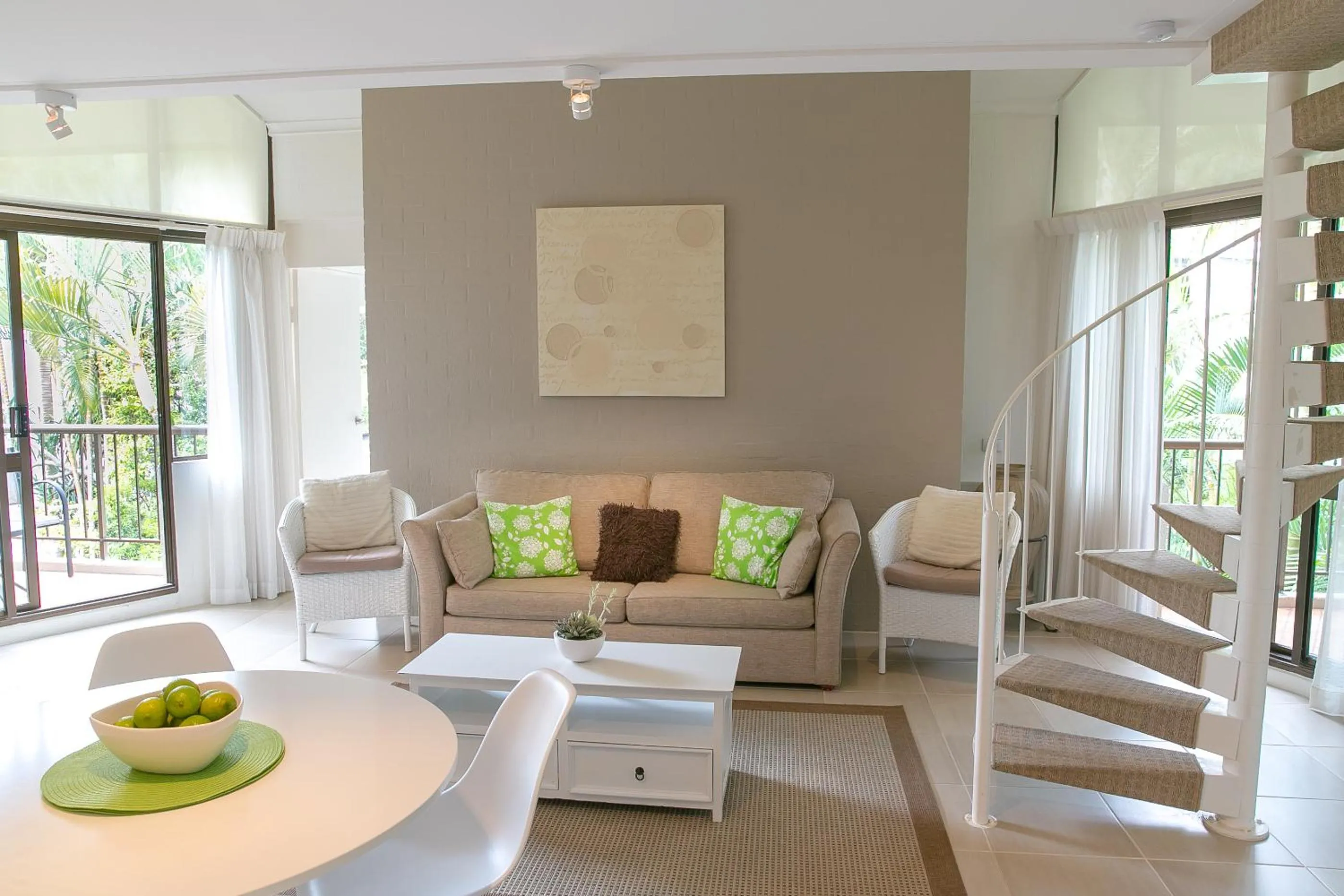 Living room in Ocean Breeze Resort