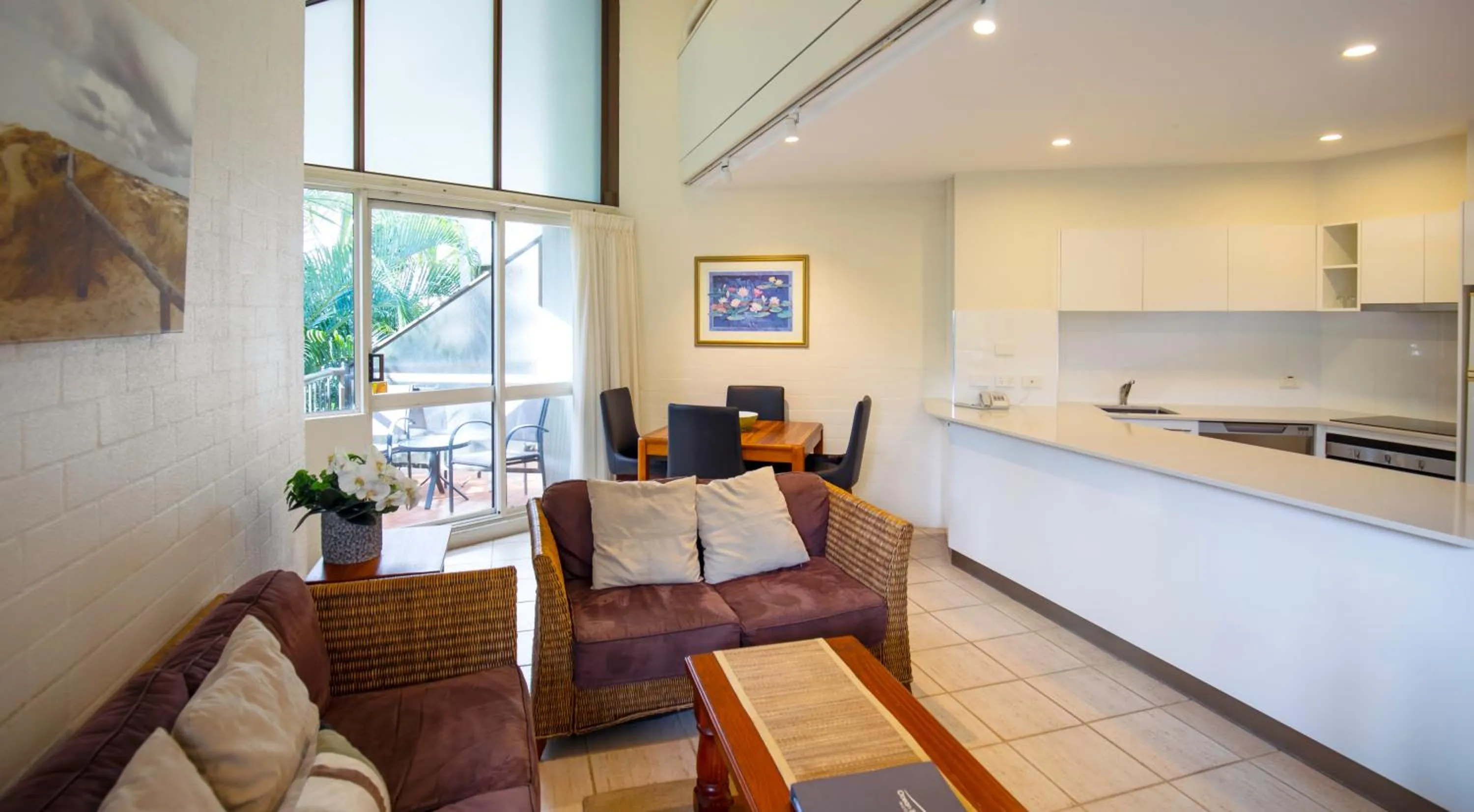 Living room in Ocean Breeze Resort