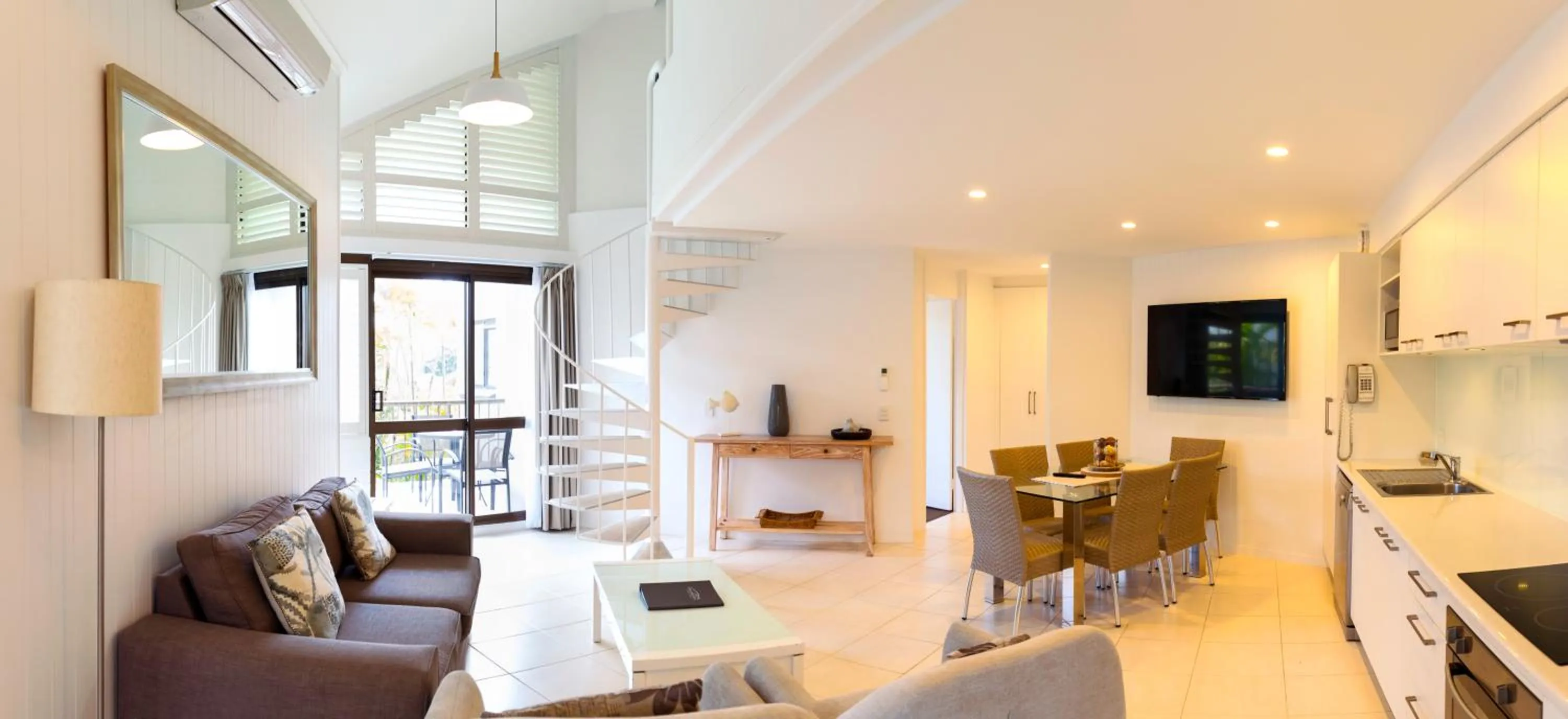 Living room in Ocean Breeze Resort