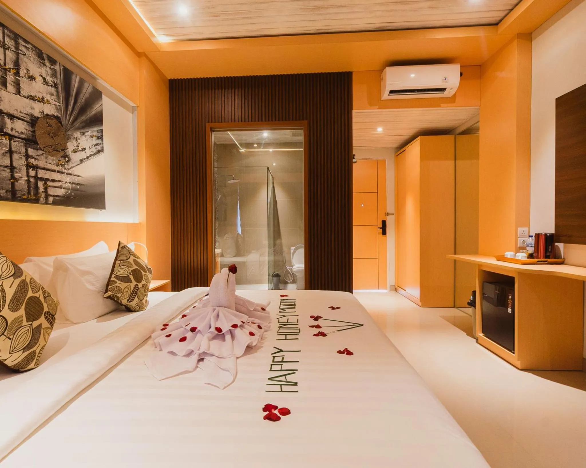 Bed in The Angkal Resort