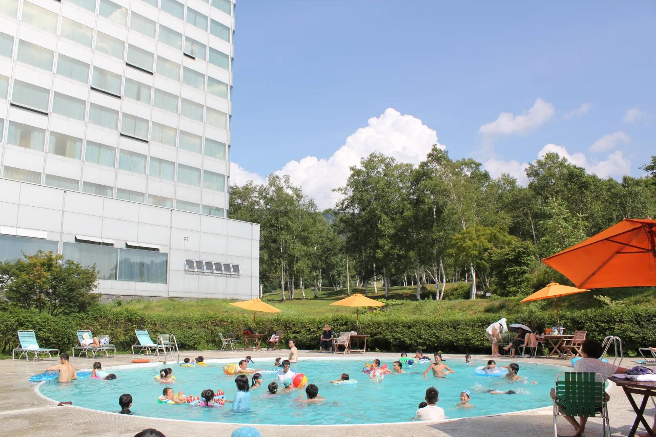 Swimming pool in Minakami Kogen Hotel 200