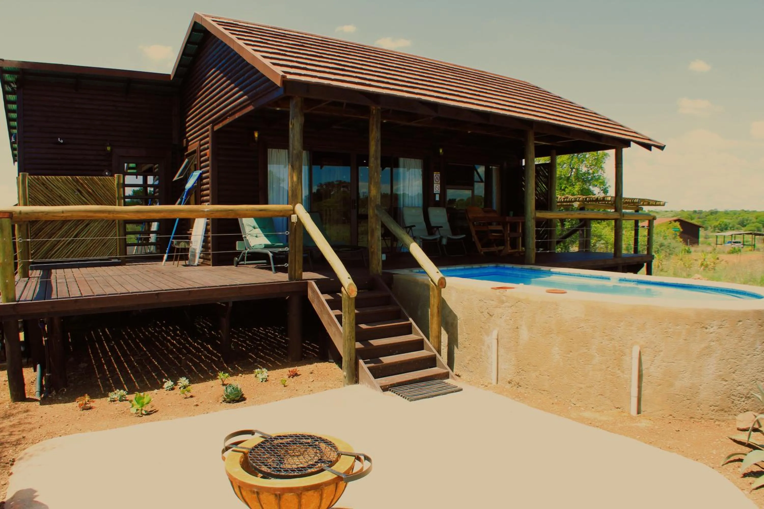 Balcony/Terrace in Abendruhe Lodge