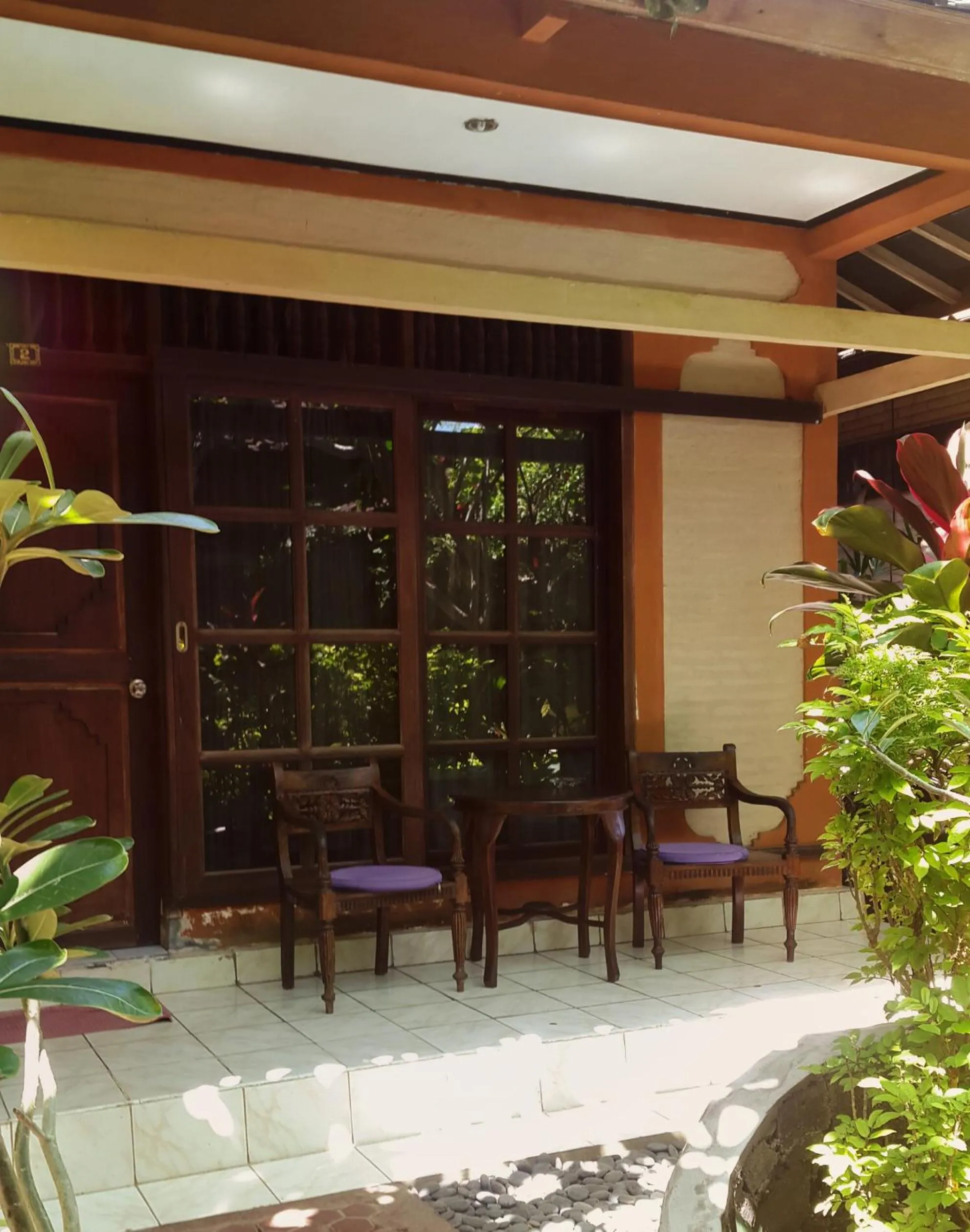 Patio in Puri Oka Beach Bungalows