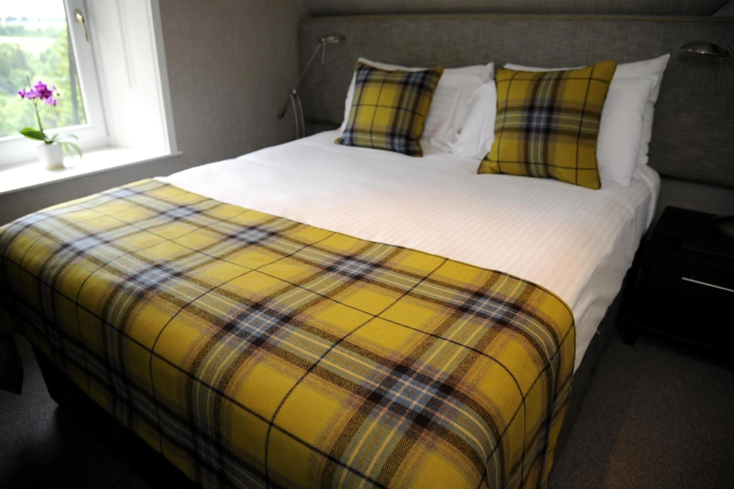 Bed in The Dowans Hotel of Speyside