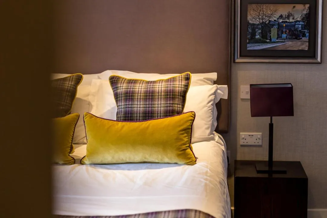 Bed in The Dowans Hotel of Speyside