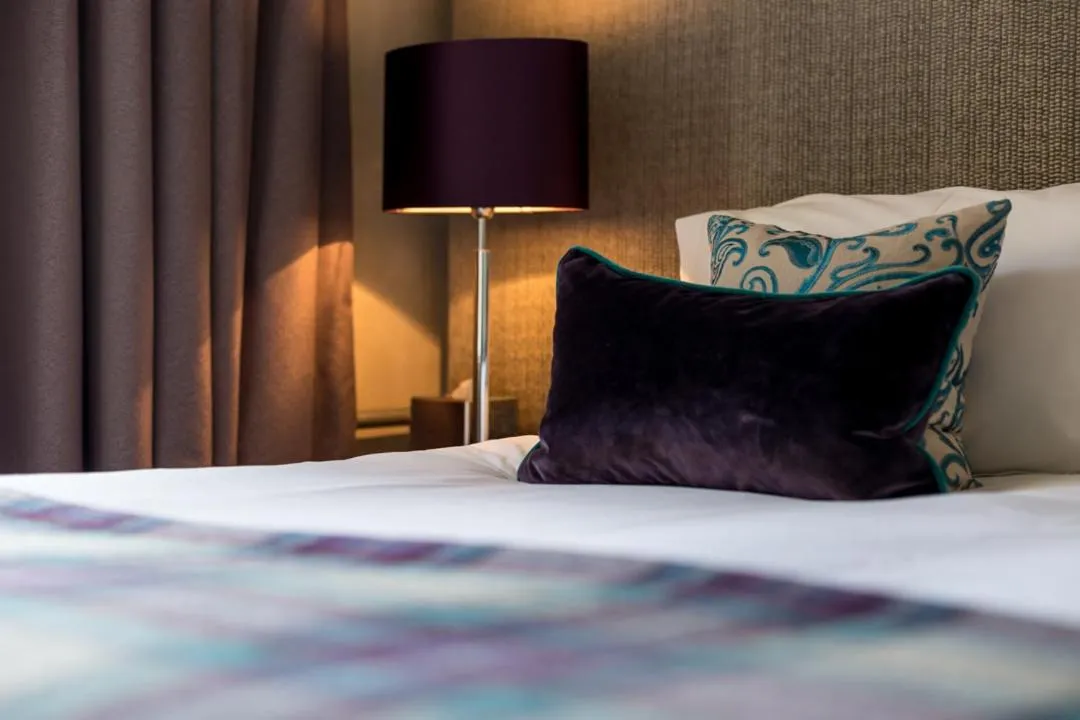 Bed in The Dowans Hotel of Speyside