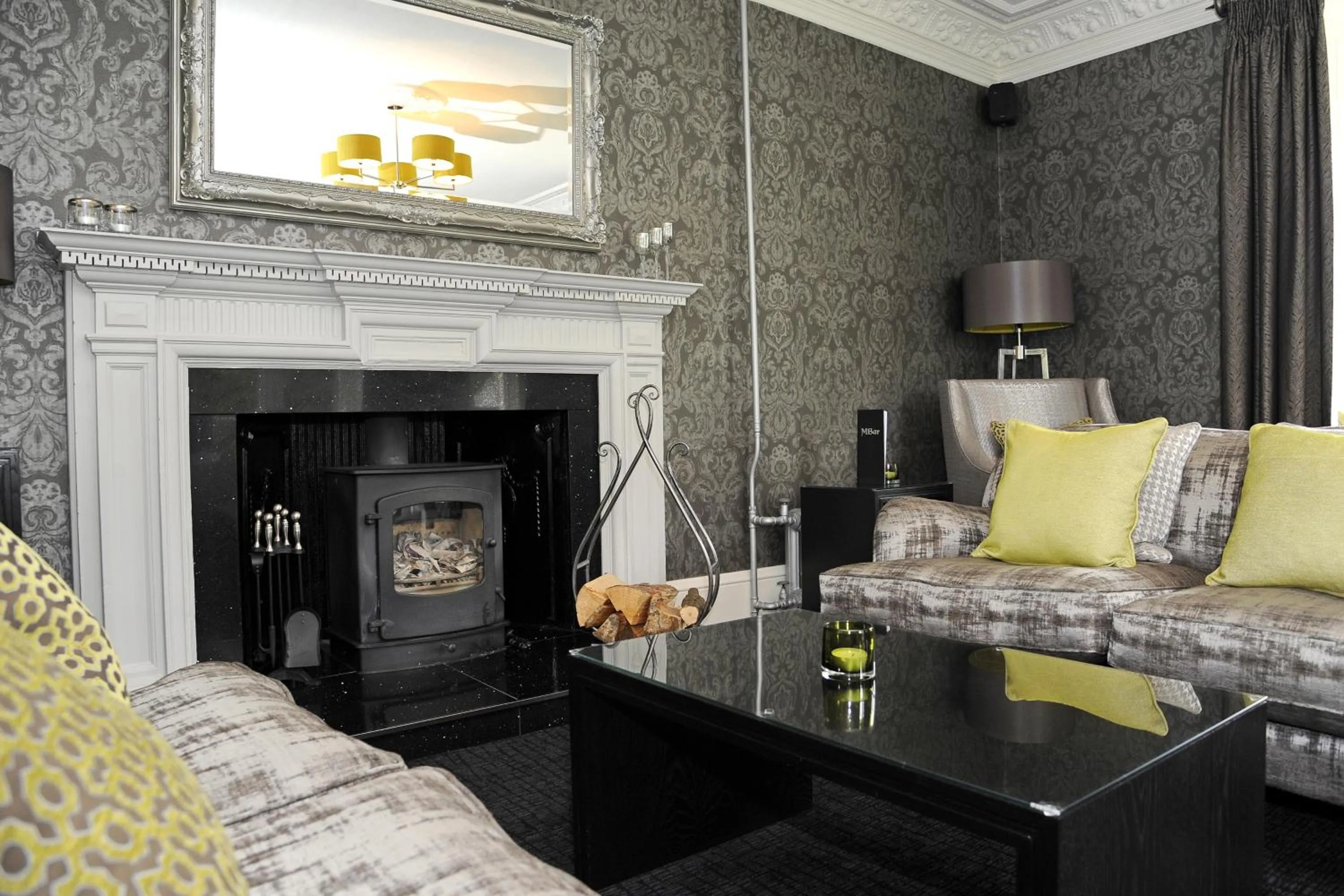 Living room in The Dowans Hotel of Speyside