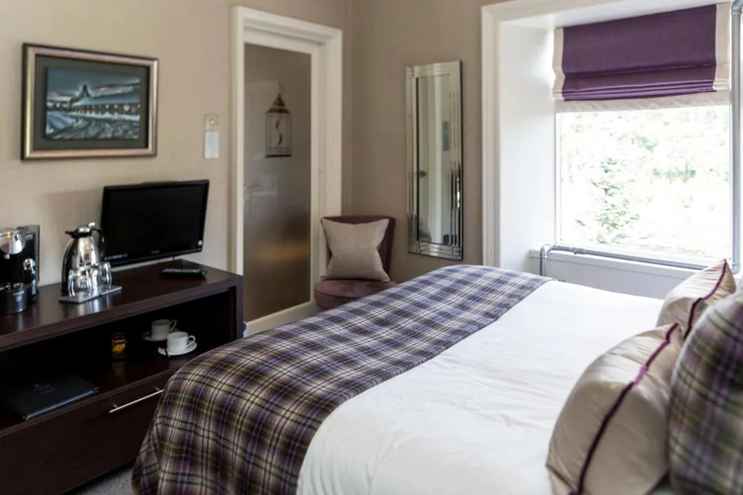 Bed in The Dowans Hotel of Speyside