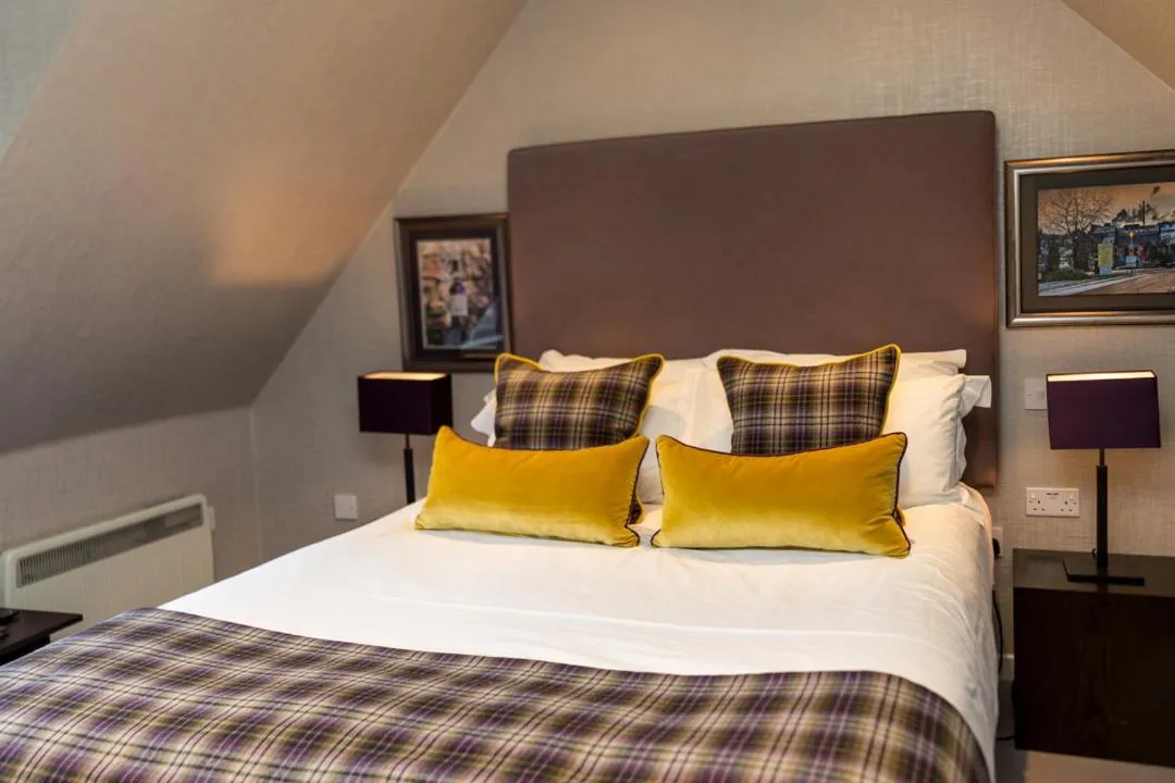 Bed in The Dowans Hotel of Speyside