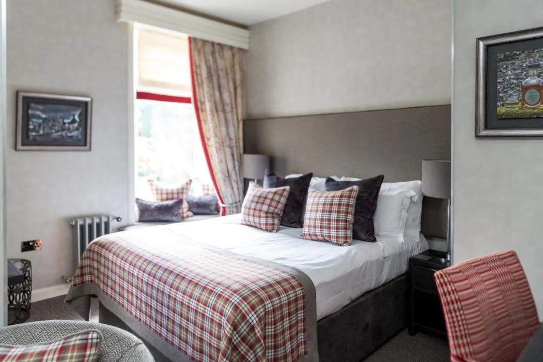 Bed in The Dowans Hotel of Speyside