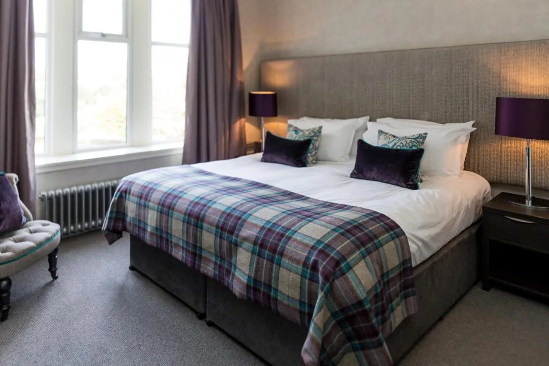 Bed in The Dowans Hotel of Speyside