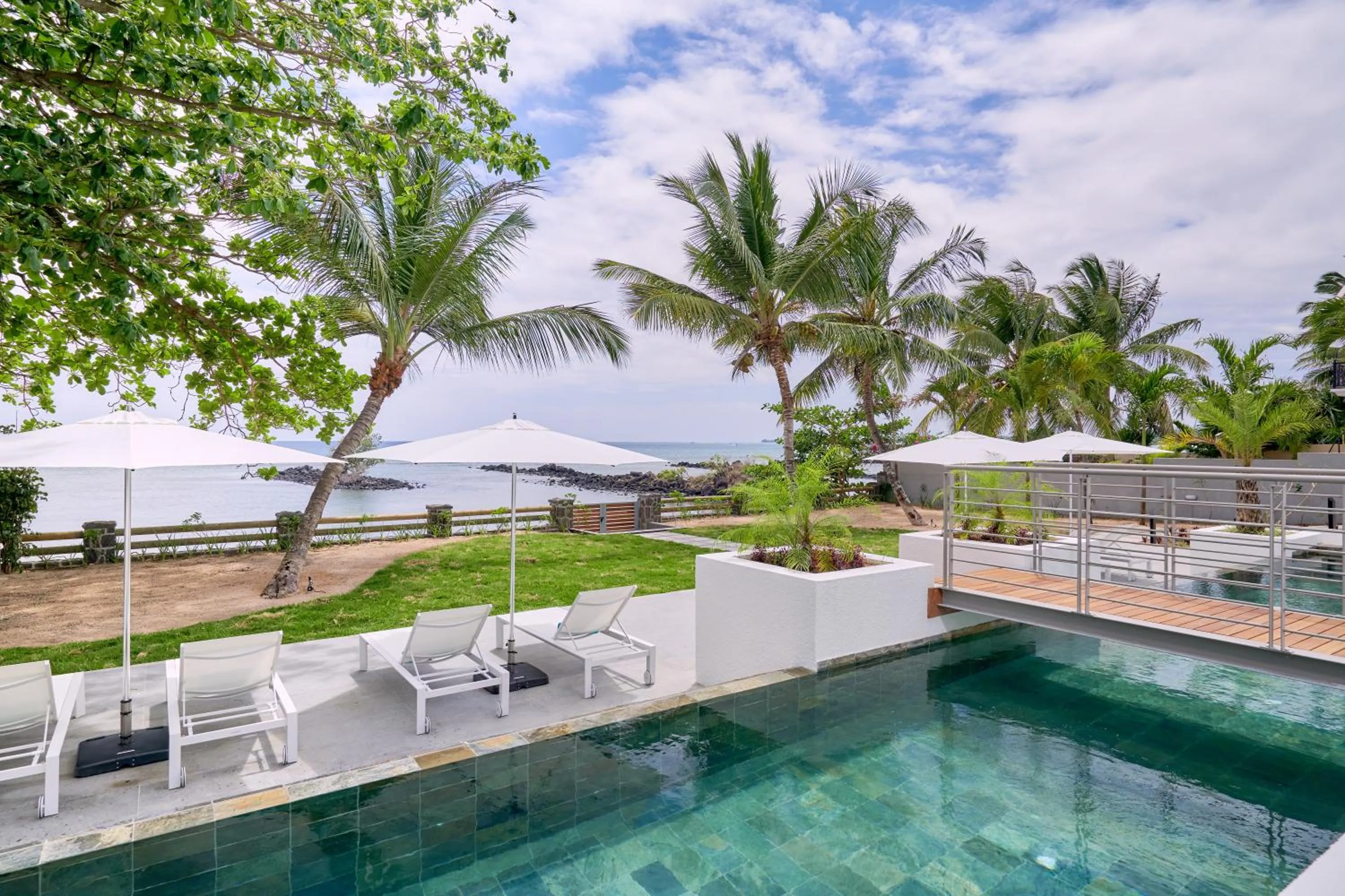 Garden in Les Estivales Beachfront Suites & Penthouses by LOV Mauritius