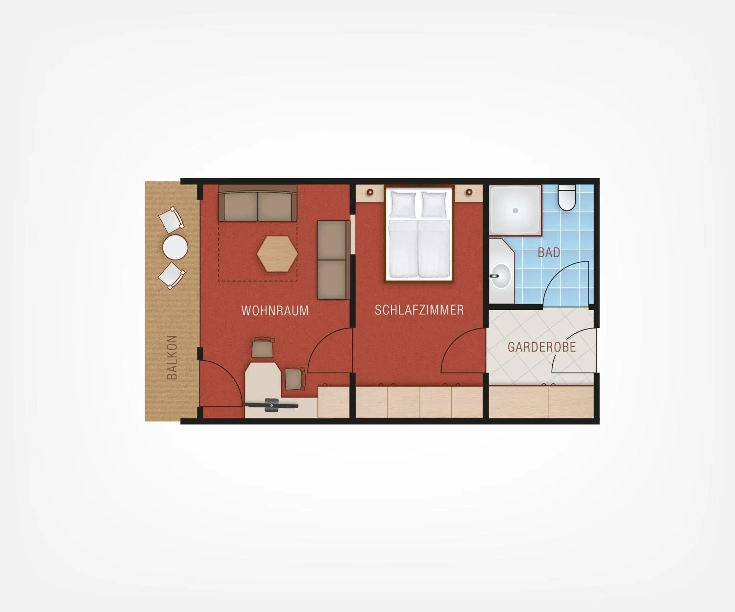 Floor plan in Aparthotel Kleinwalsertal