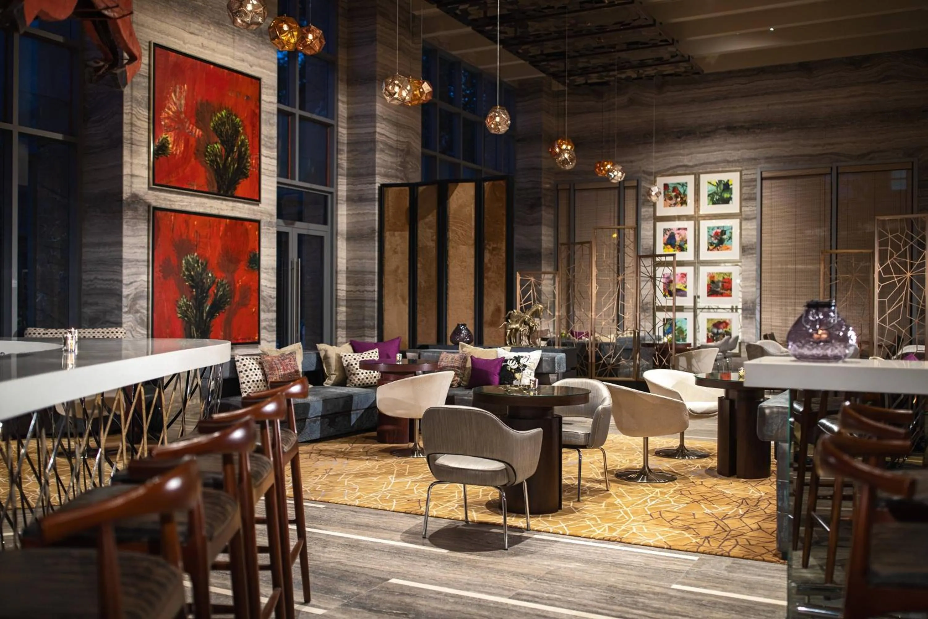 Lounge or bar in Renaissance Bengaluru Race Course Hotel