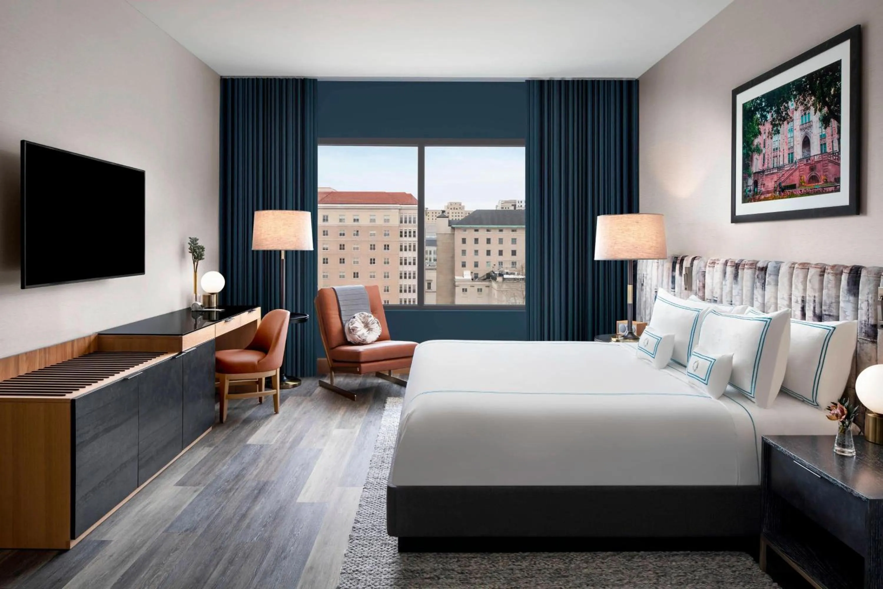 Bedroom, Bed in The Oaklander Hotel, Autograph Collection