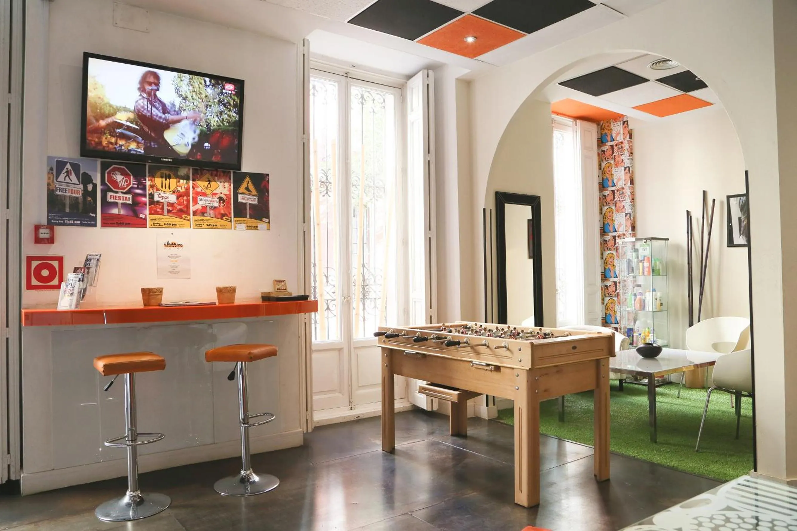 Lobby or reception in Hostels Meetingpoint