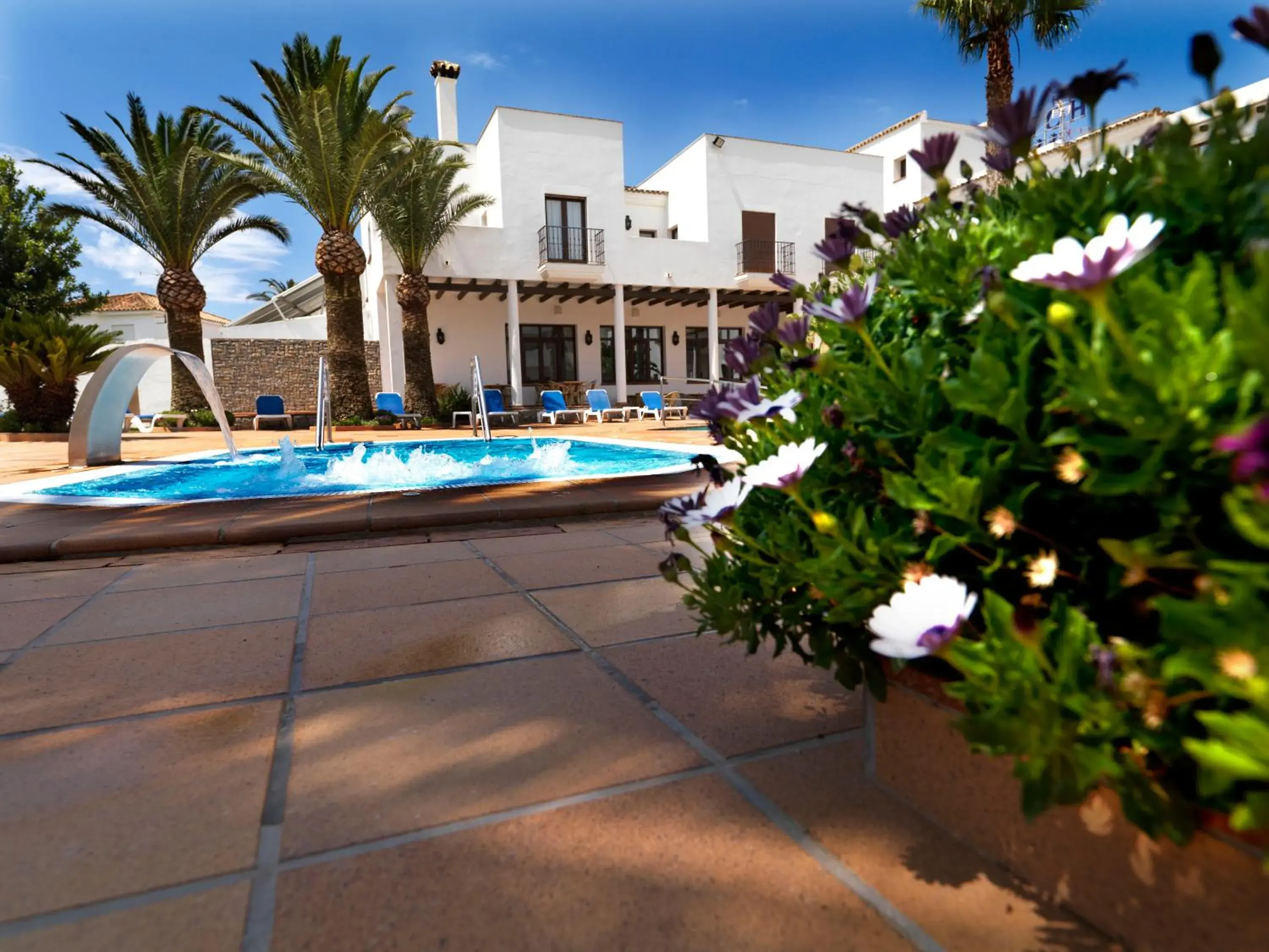 Balcony/Terrace, Swimming Pool in Hotel Porfirio