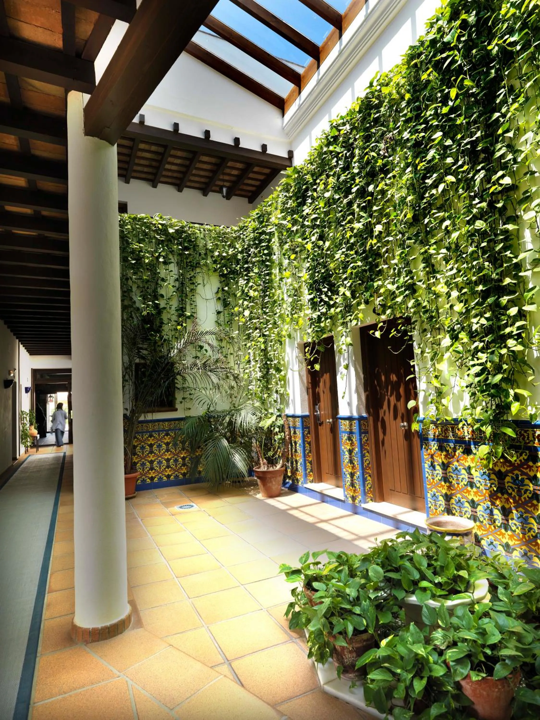 Patio in Hotel Porfirio