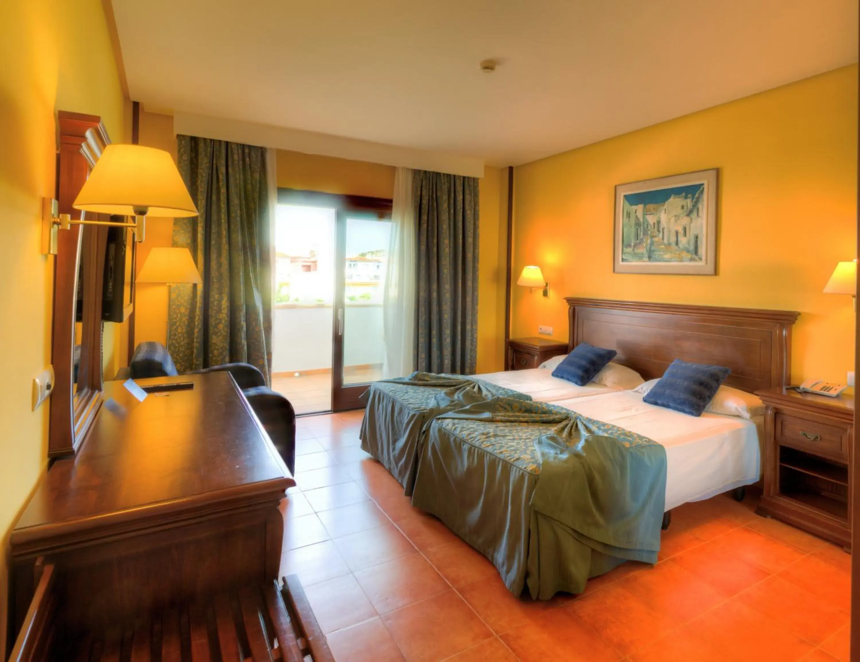 Bed in Hotel Porfirio