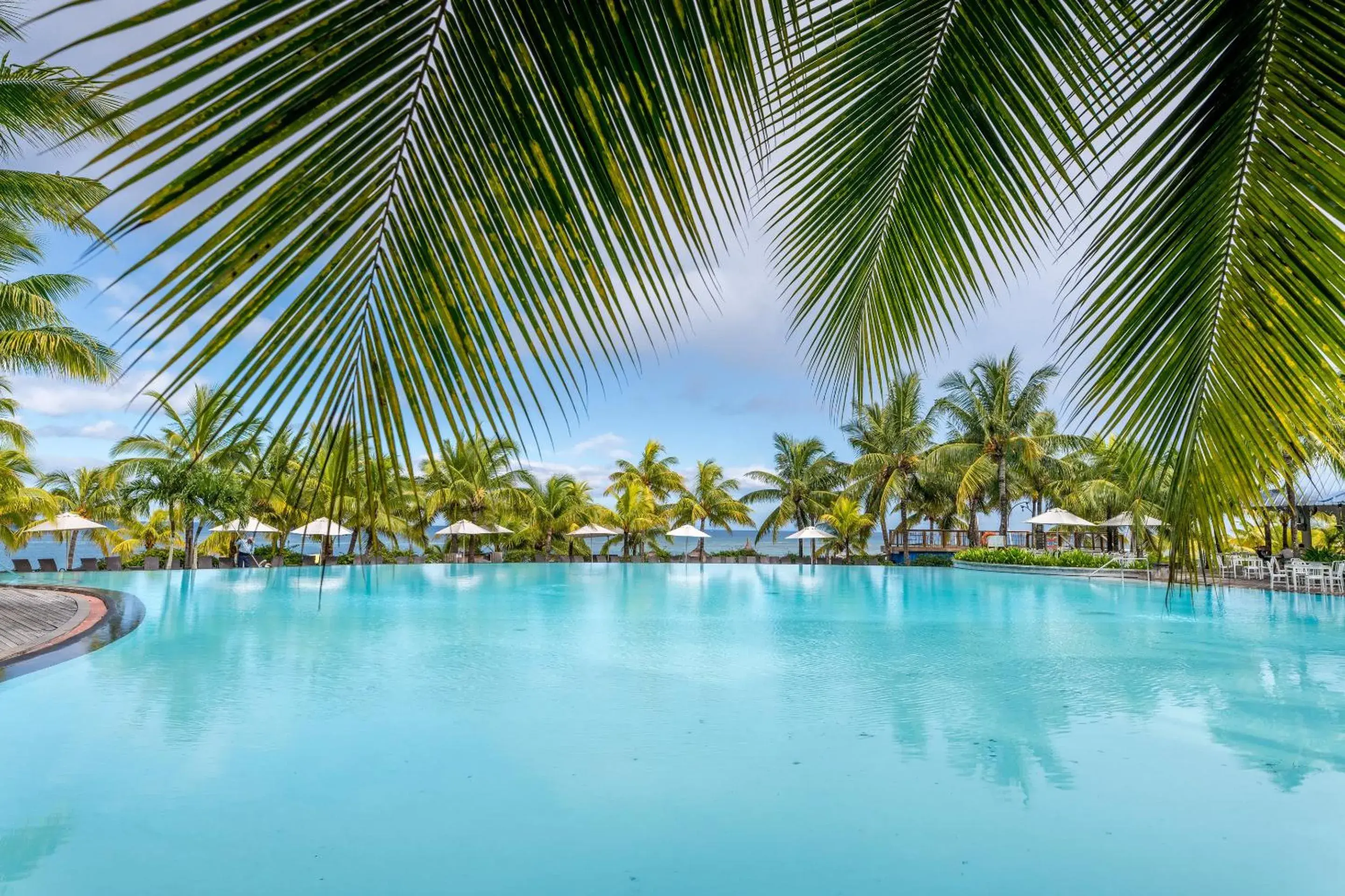 Swimming pool in Victoria Beachcomber Resort & Spa Swimming pool in Victoria Beachcomber Resort & Spa