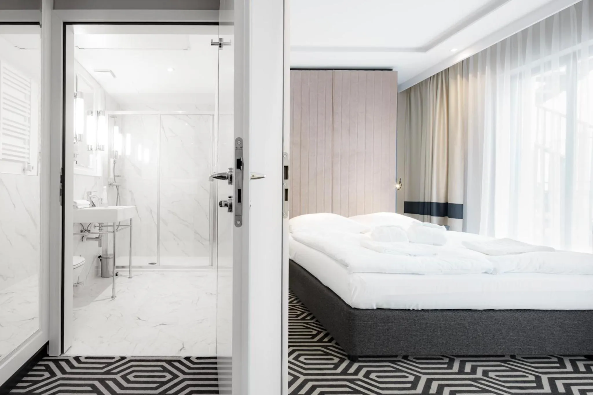 Bed in Baltic Park Fort by Zdrojowa