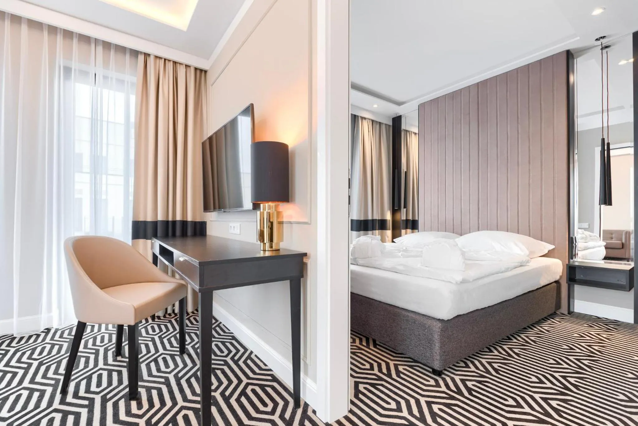 Bed in Baltic Park Fort by Zdrojowa