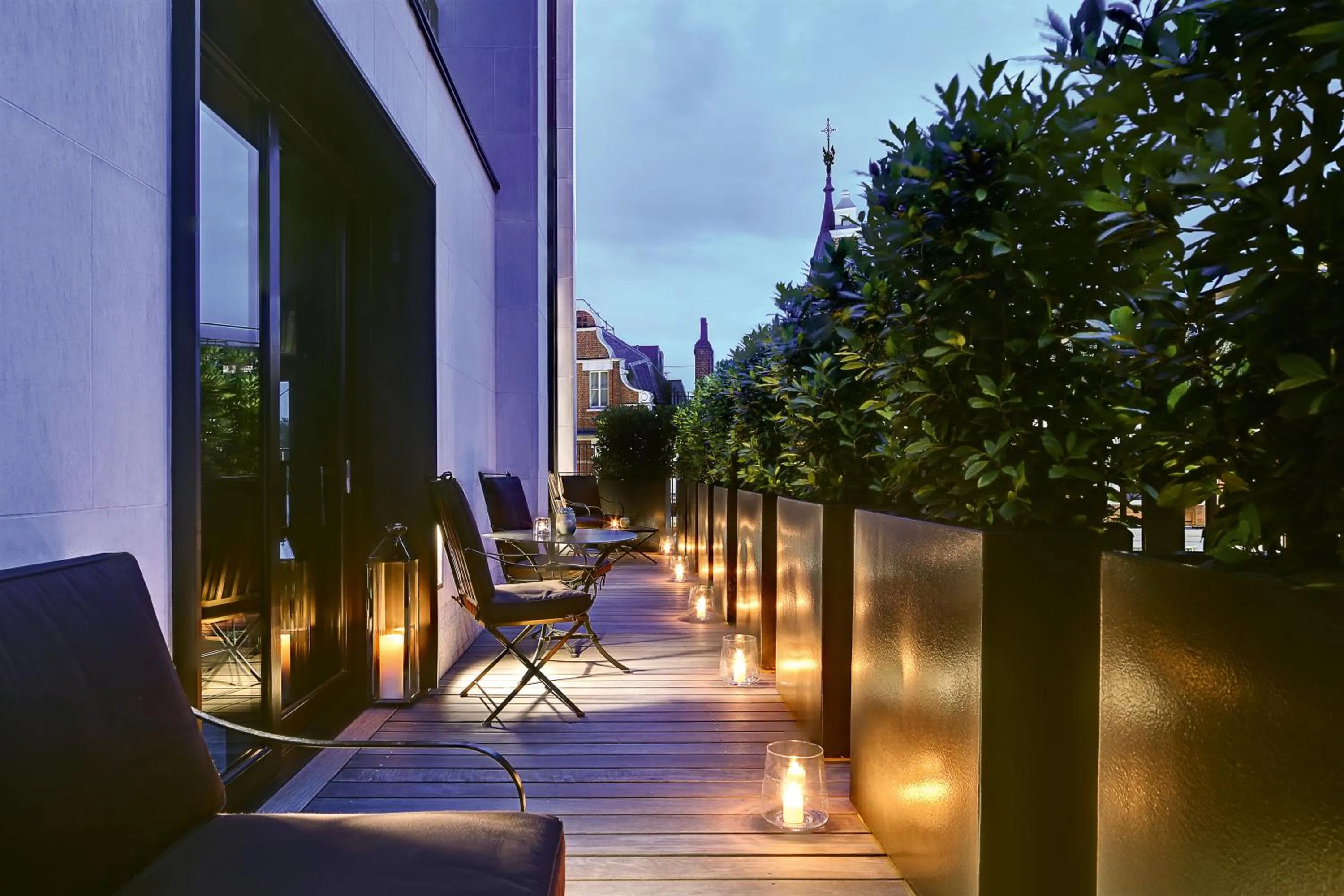 Balcony/Terrace in Bvlgari Hotel London