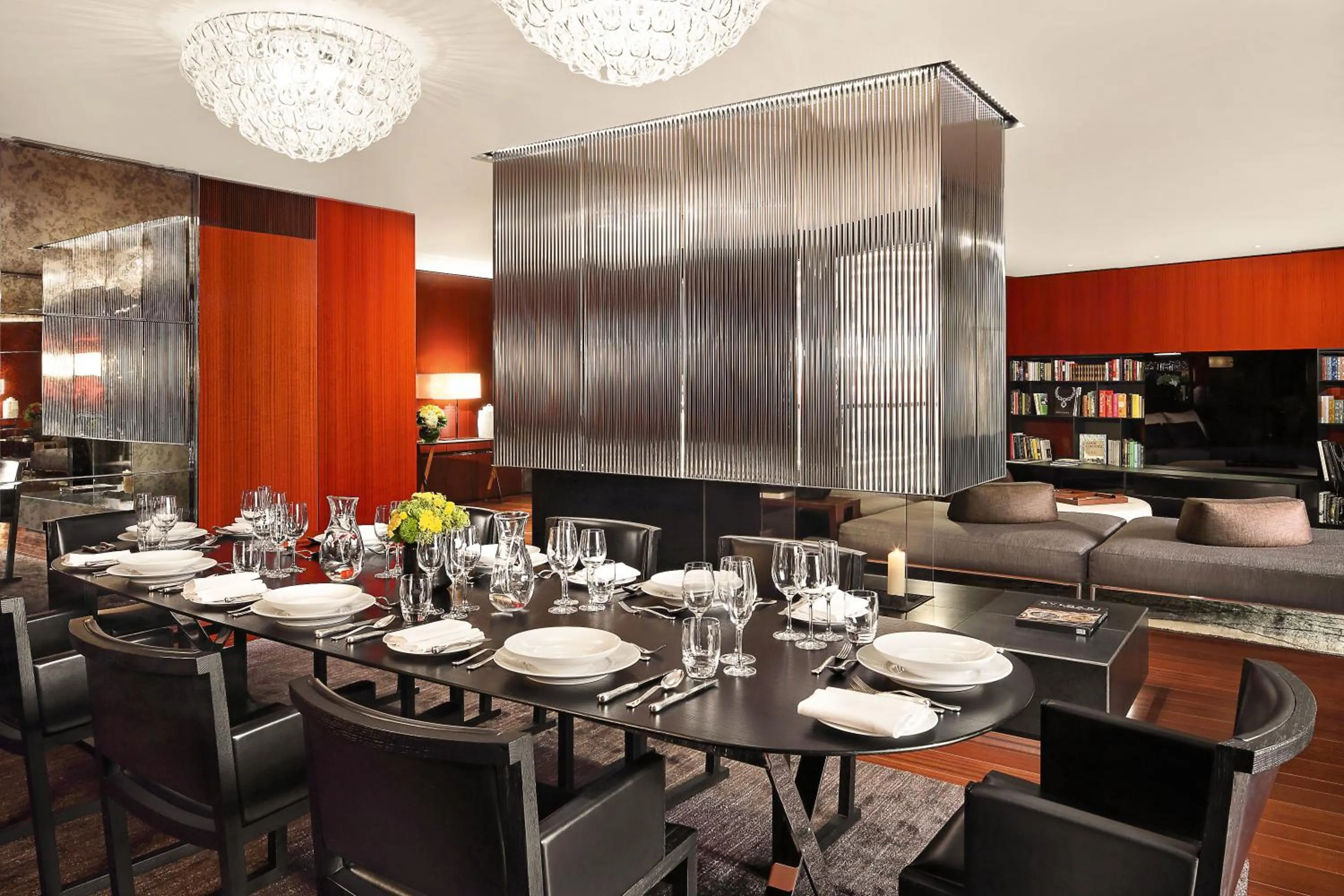 Dining area in Bvlgari Hotel London