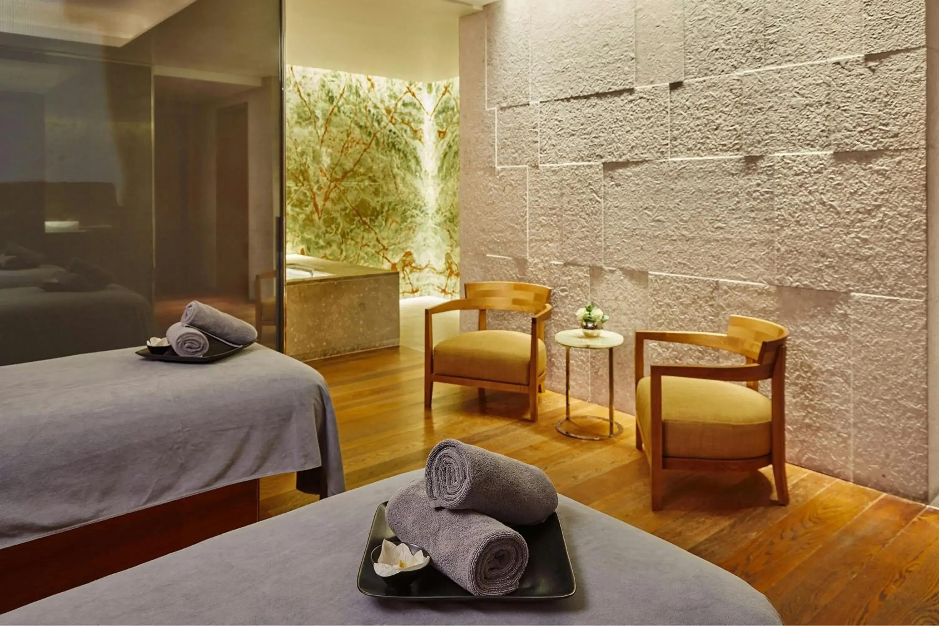 Spa and wellness centre/facilities, Bed in Bvlgari Hotel London Spa and wellness centre/facilities, Bed in Bvlgari Hotel London
