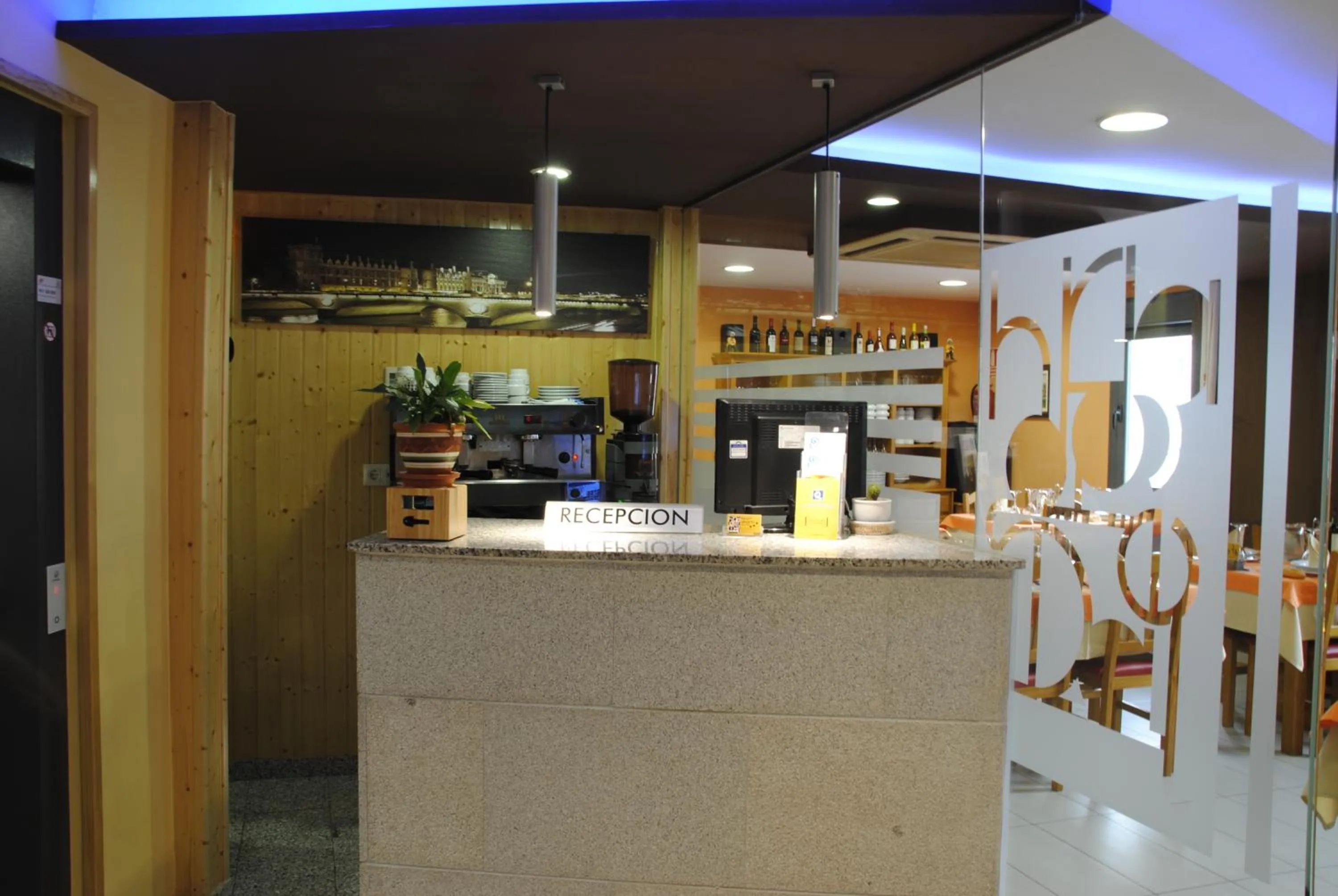 Lobby or reception in Hotel Alegría