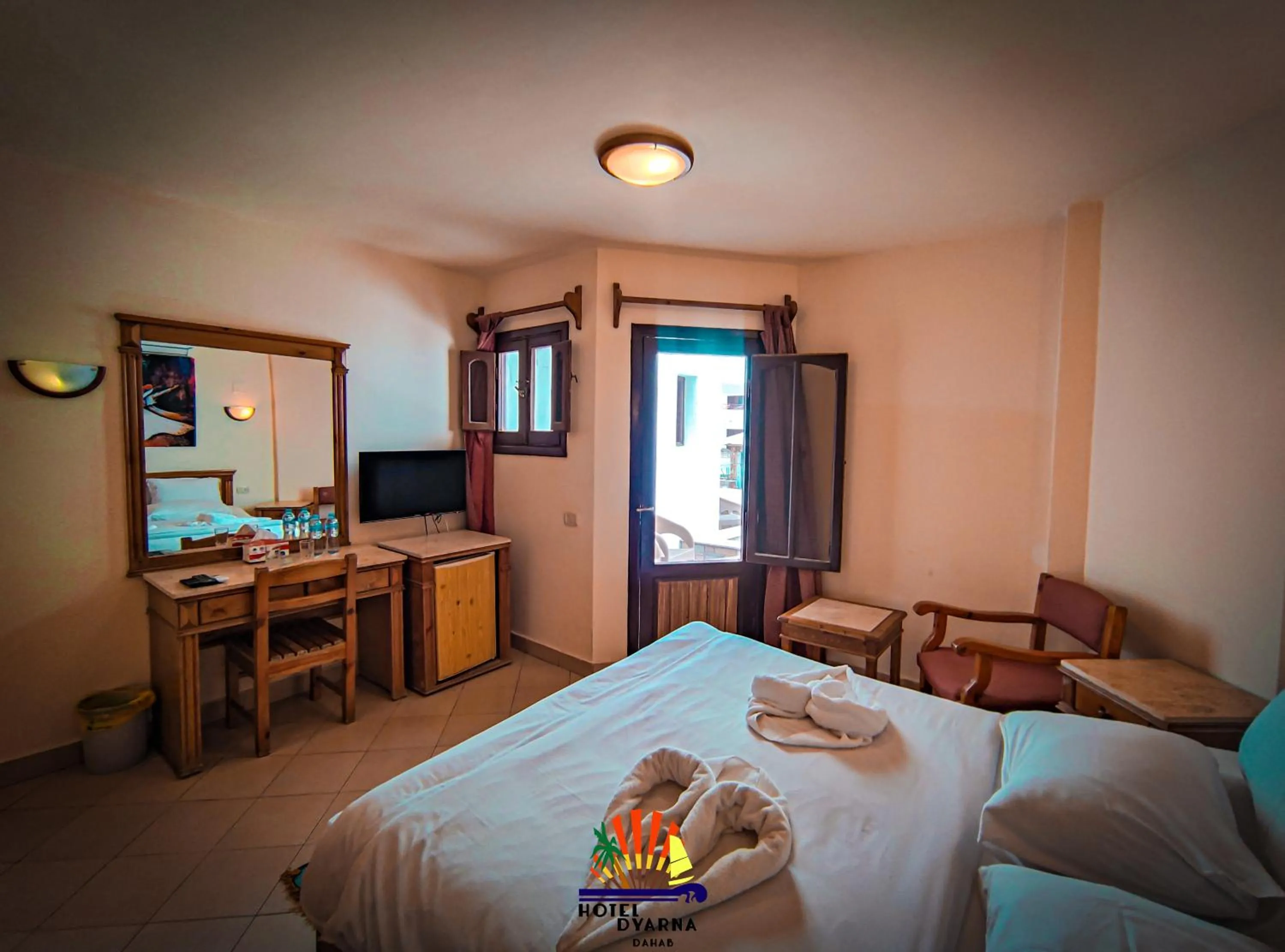 Bed in Dyarna Dahab Hotel