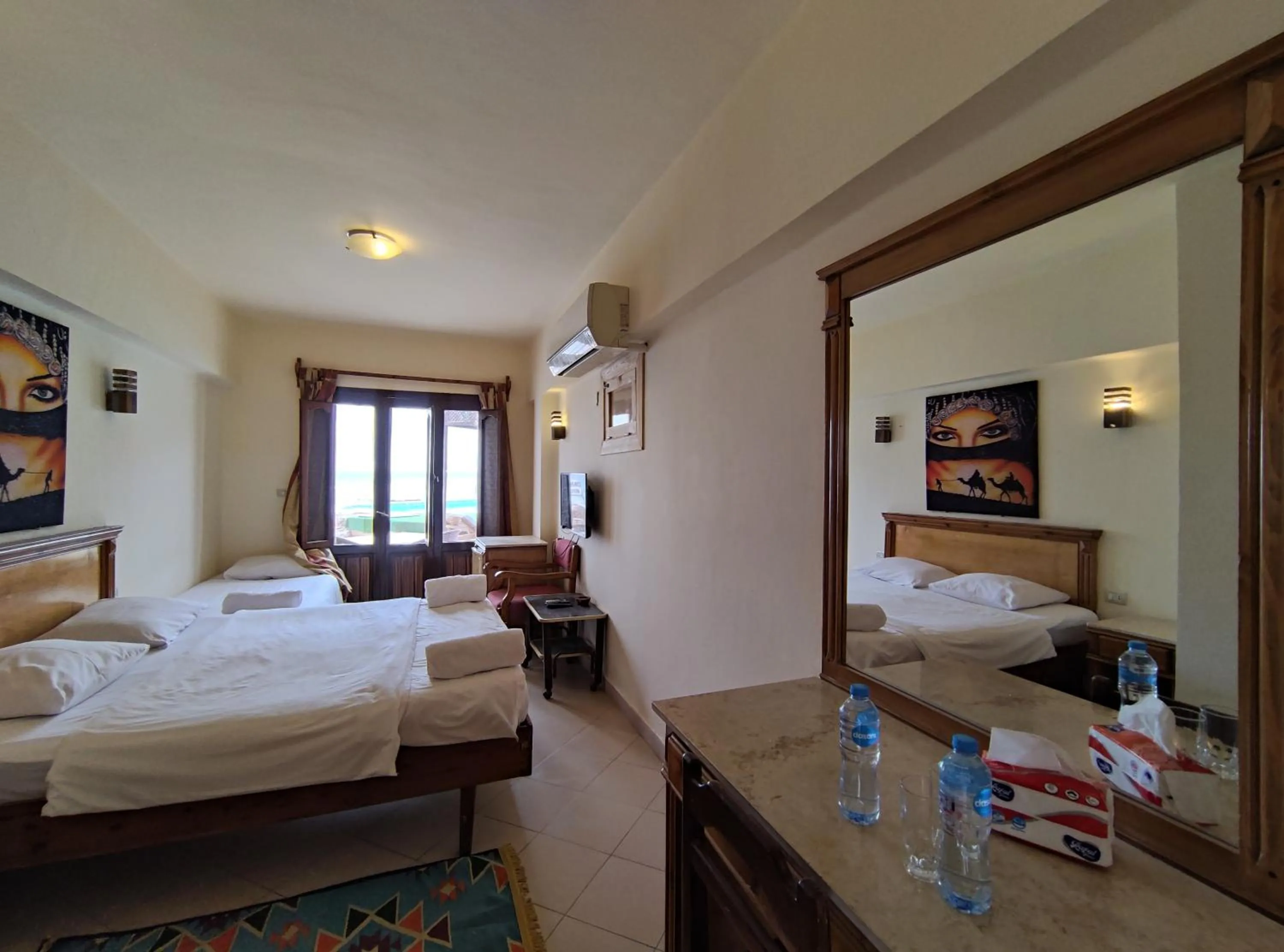 Bed in Dyarna Dahab Hotel