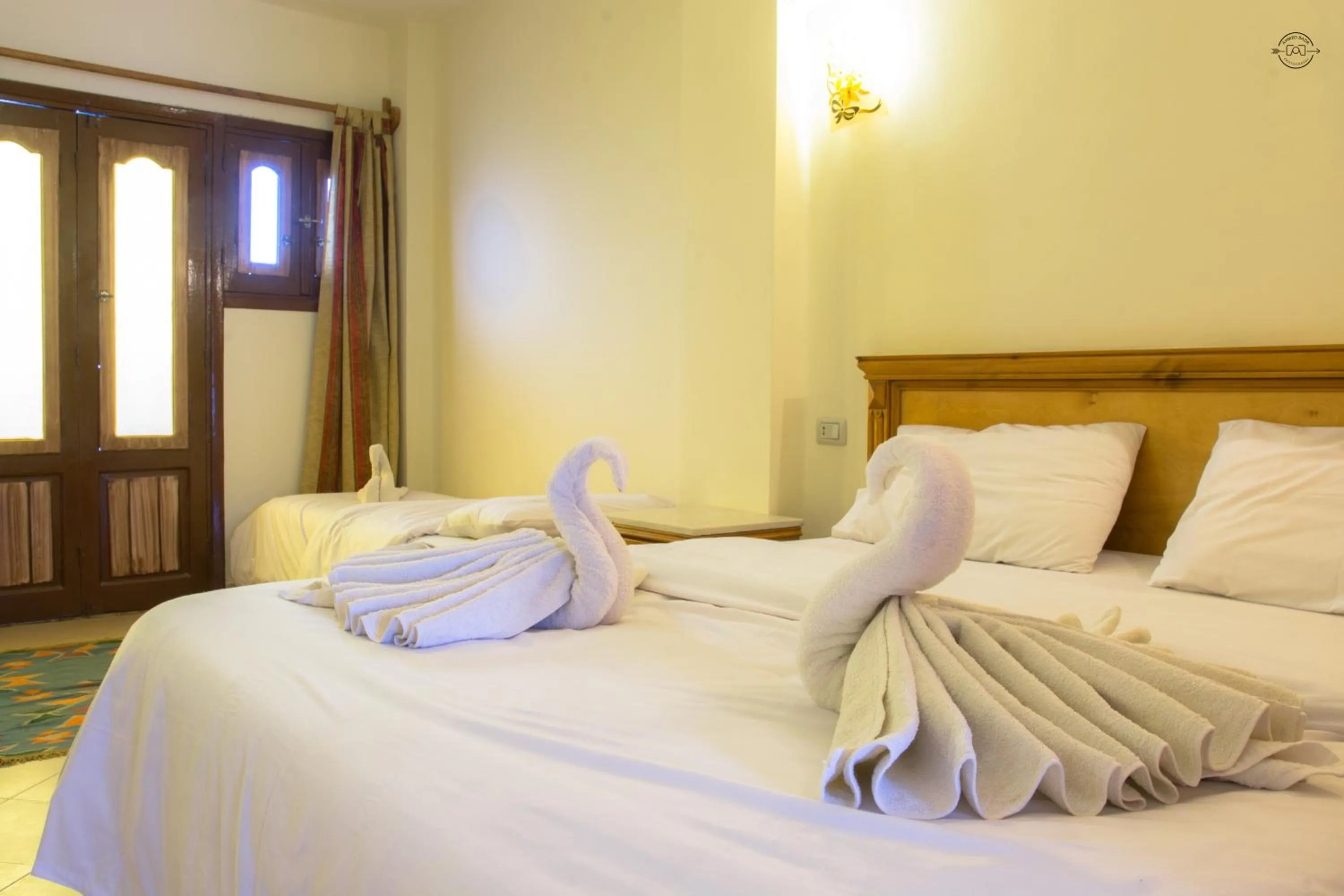 Bed in Dyarna Dahab Hotel
