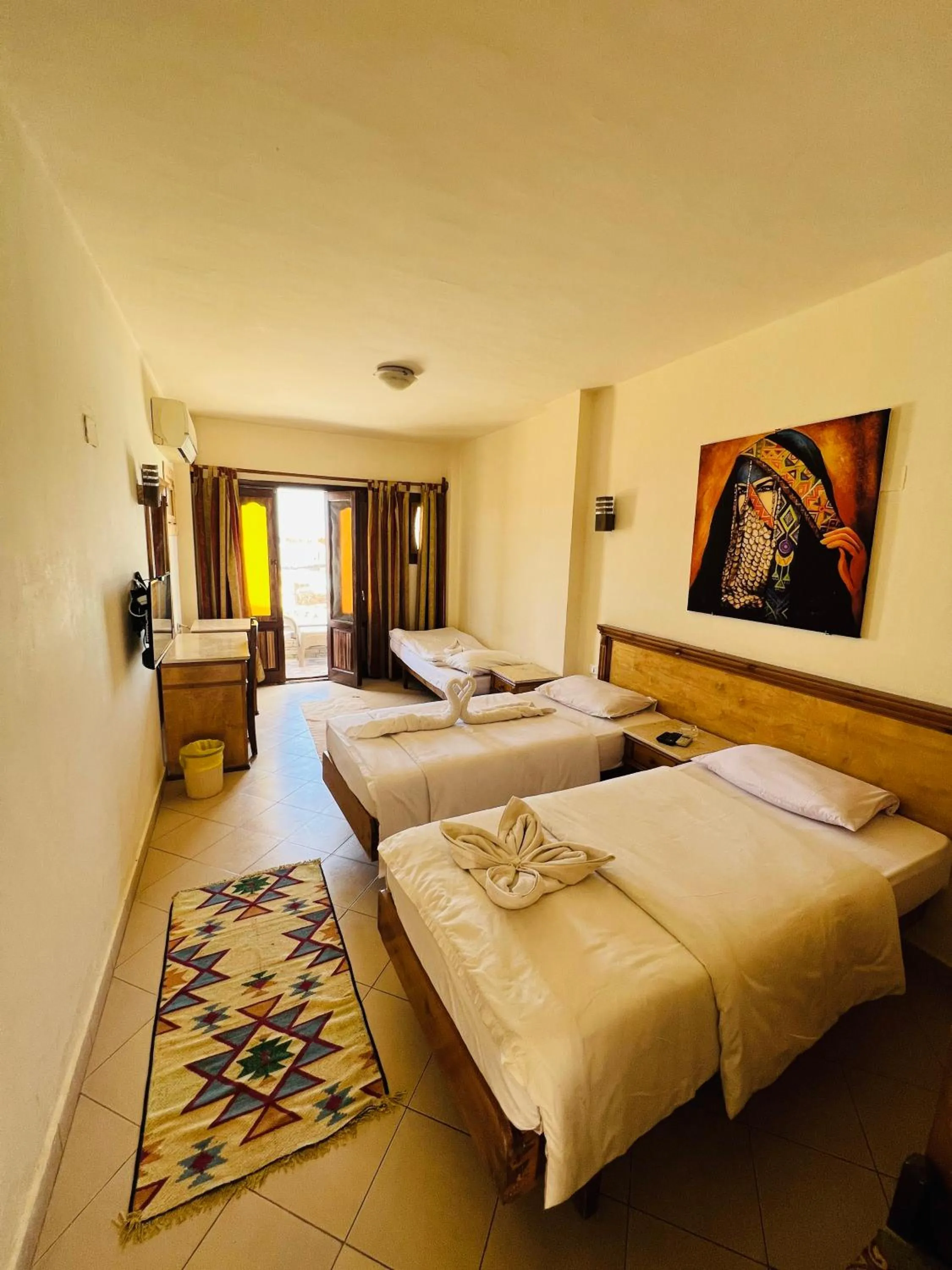Bed in Dyarna Dahab Hotel