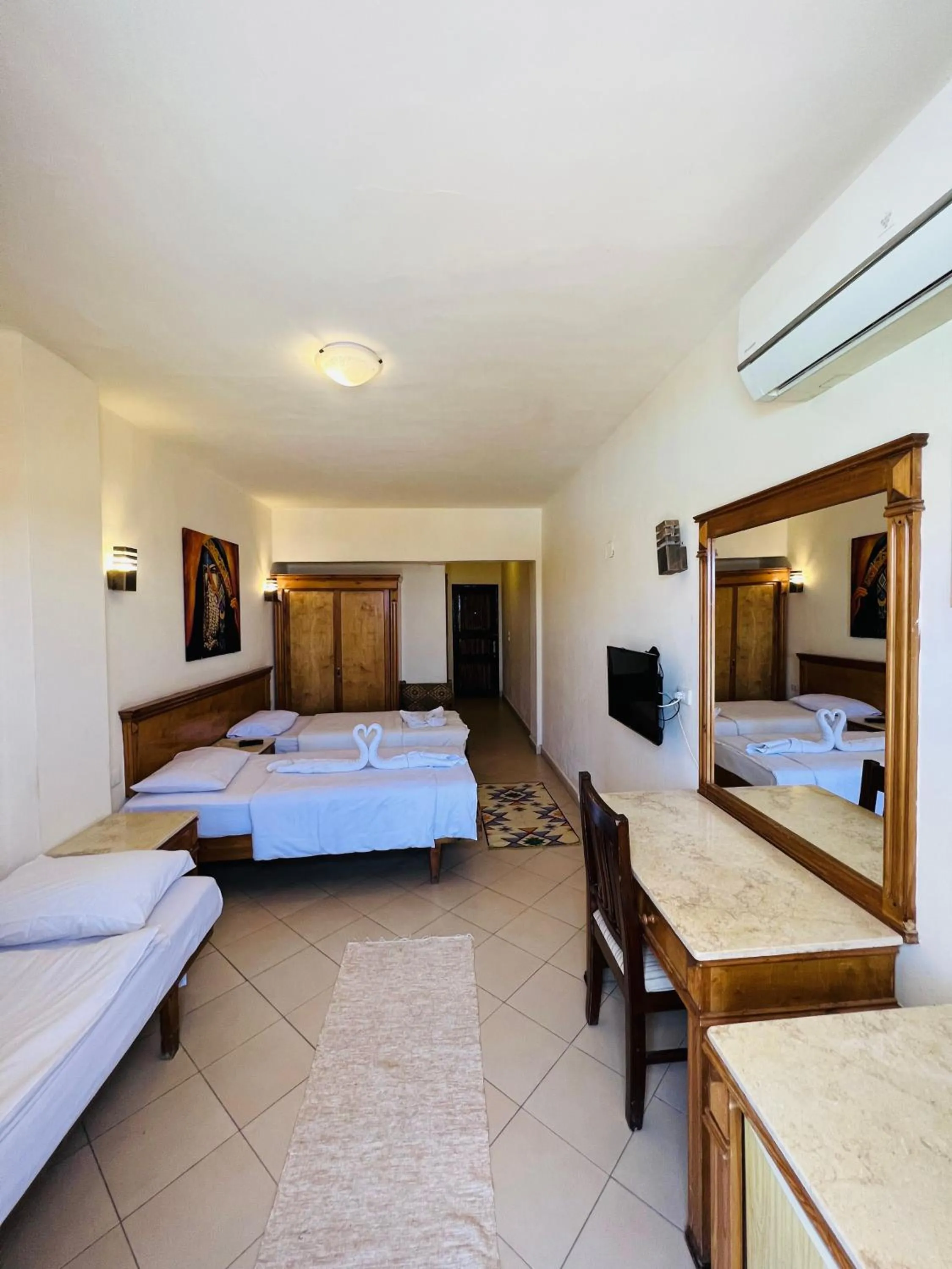 Bed in Dyarna Dahab Hotel