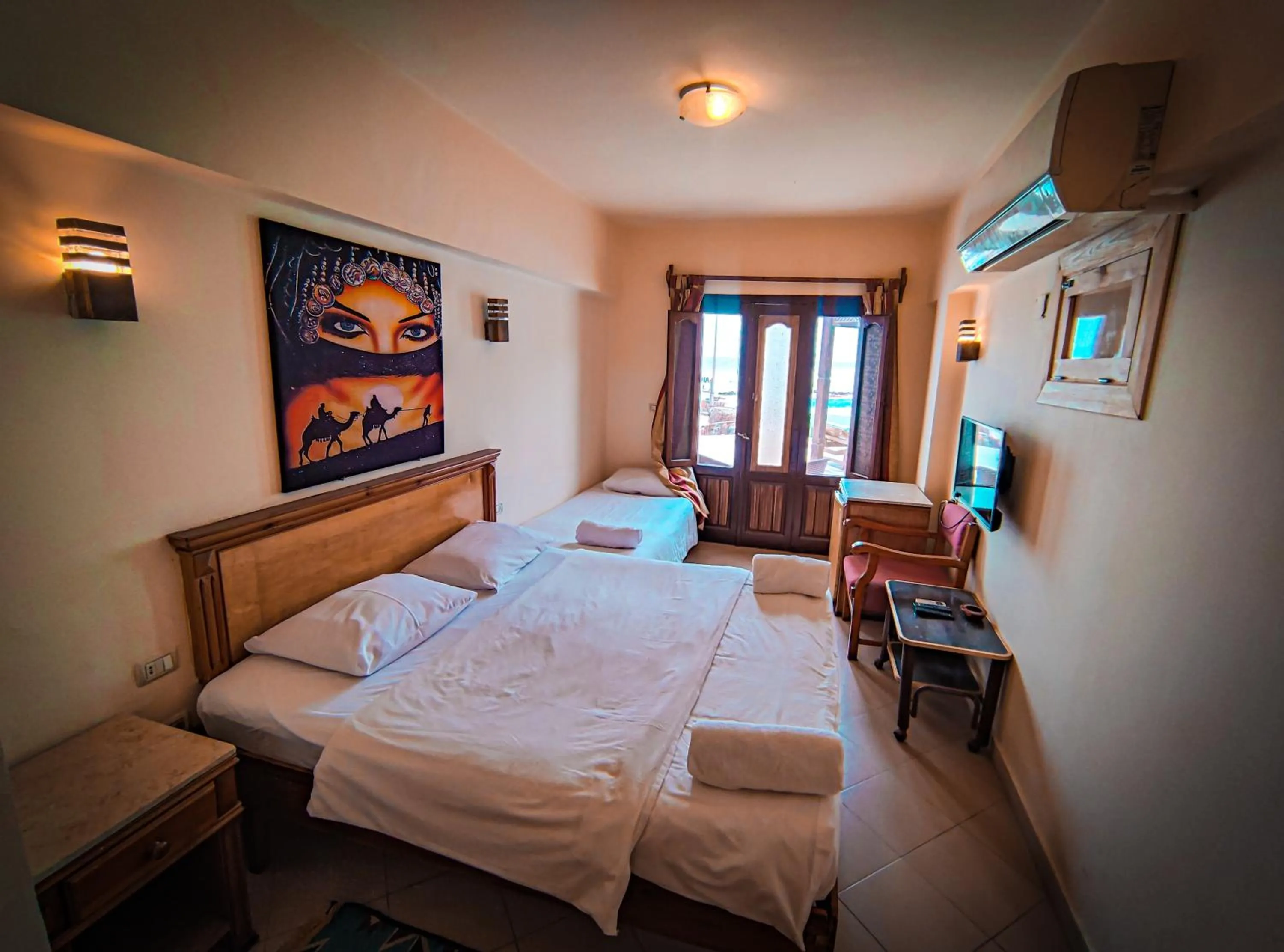 Bed in Dyarna Dahab Hotel