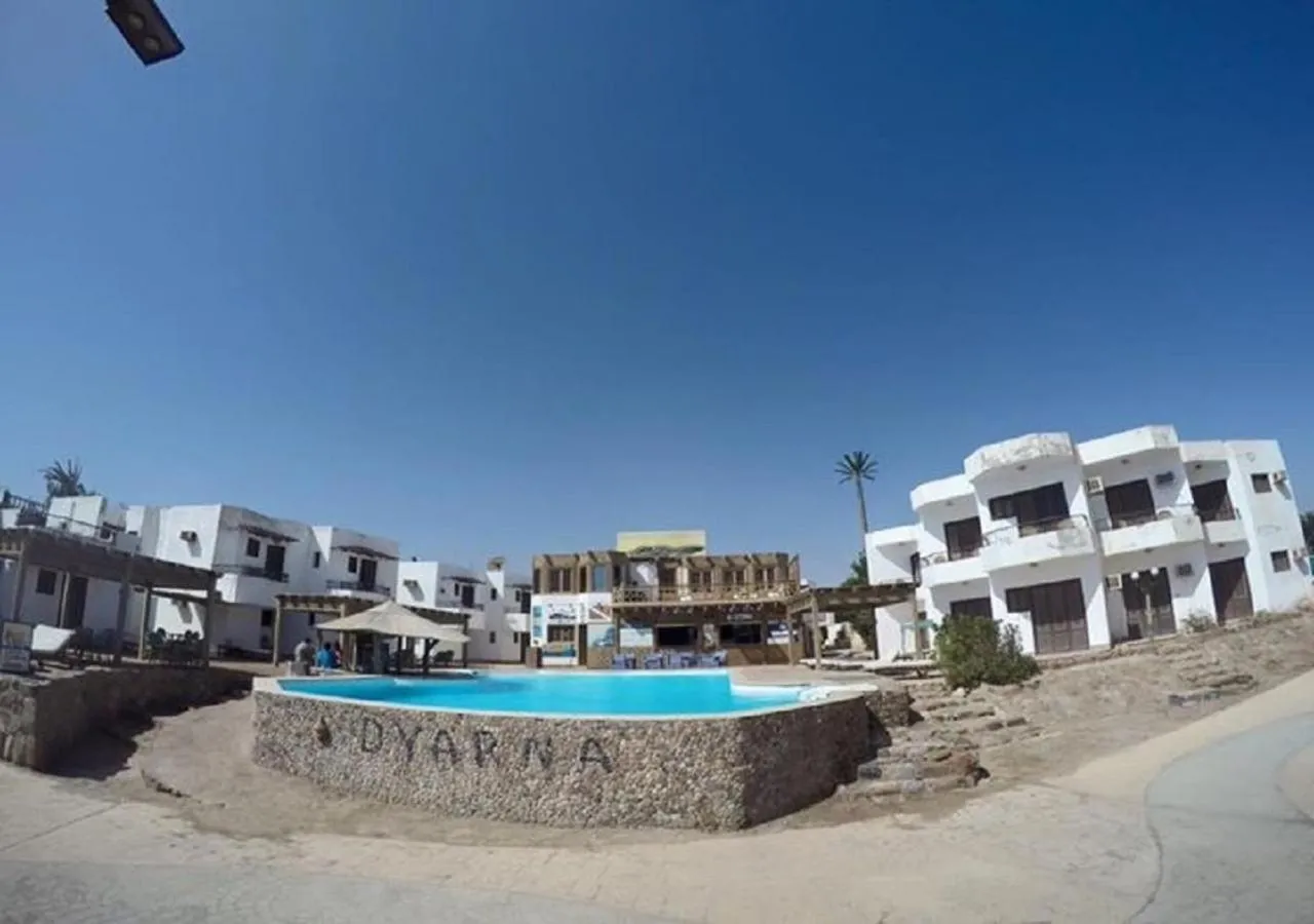 Pool view in Dyarna Dahab Hotel