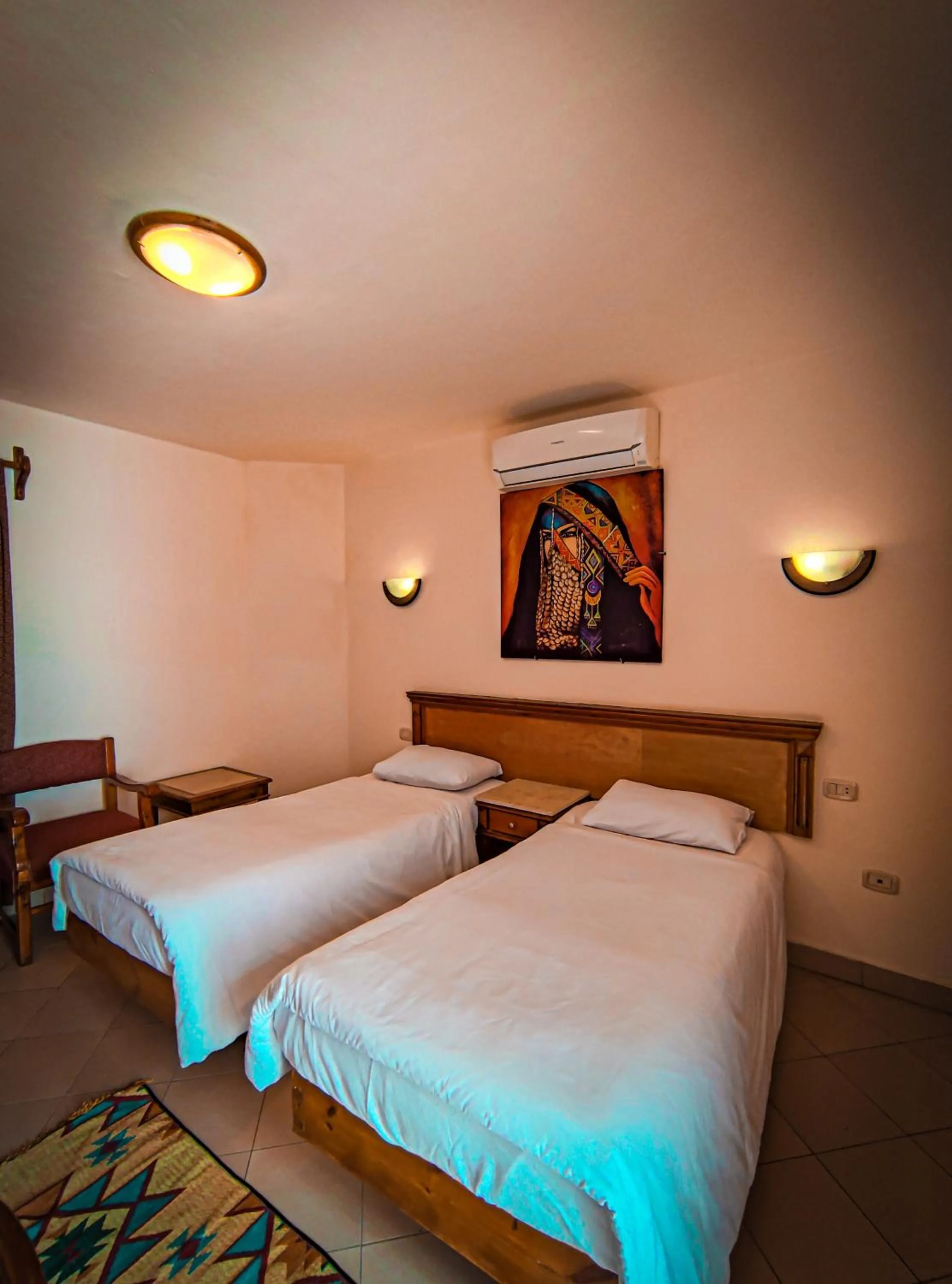 Bed in Dyarna Dahab Hotel