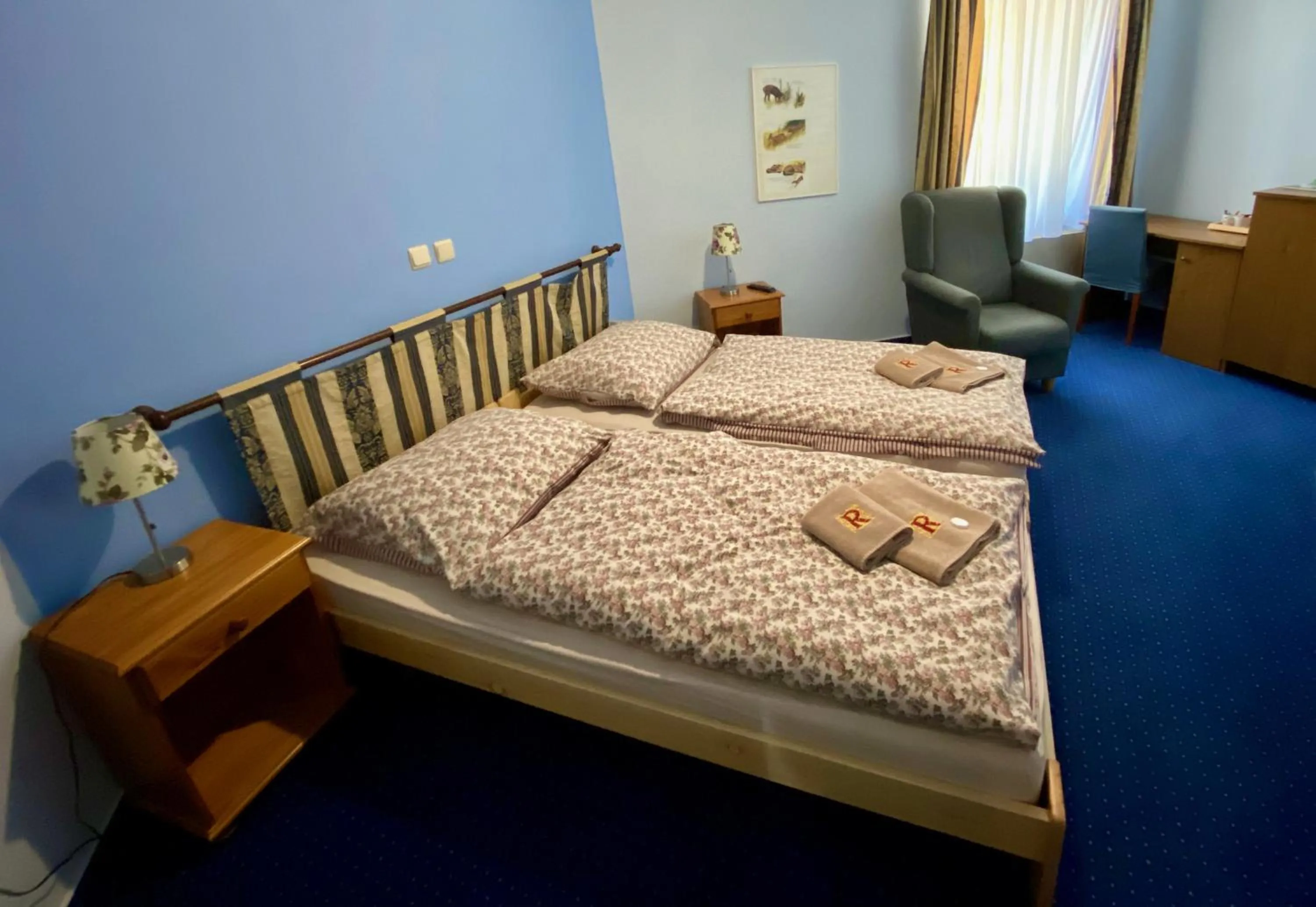 Bed in Hotel Rustikal