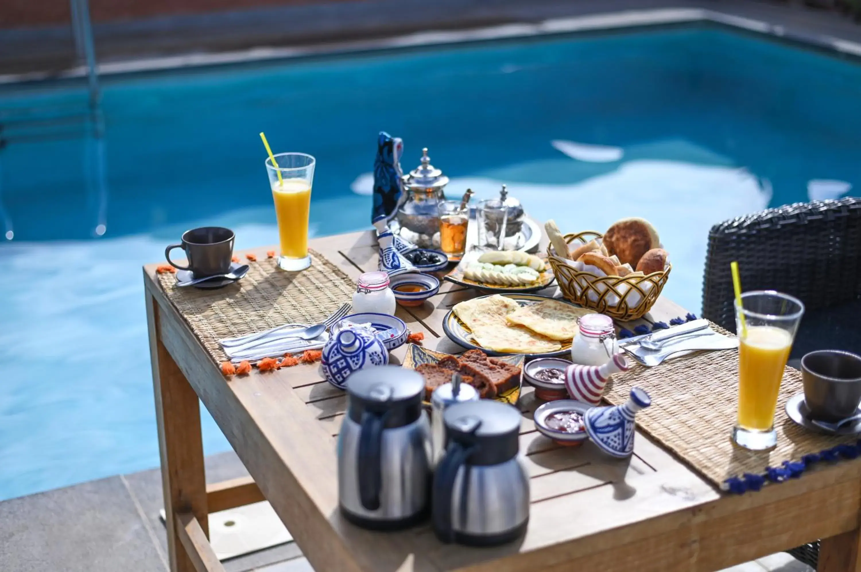 Breakfast in Riad Les Oliviers & Spa Breakfast in Riad Les Oliviers & Spa