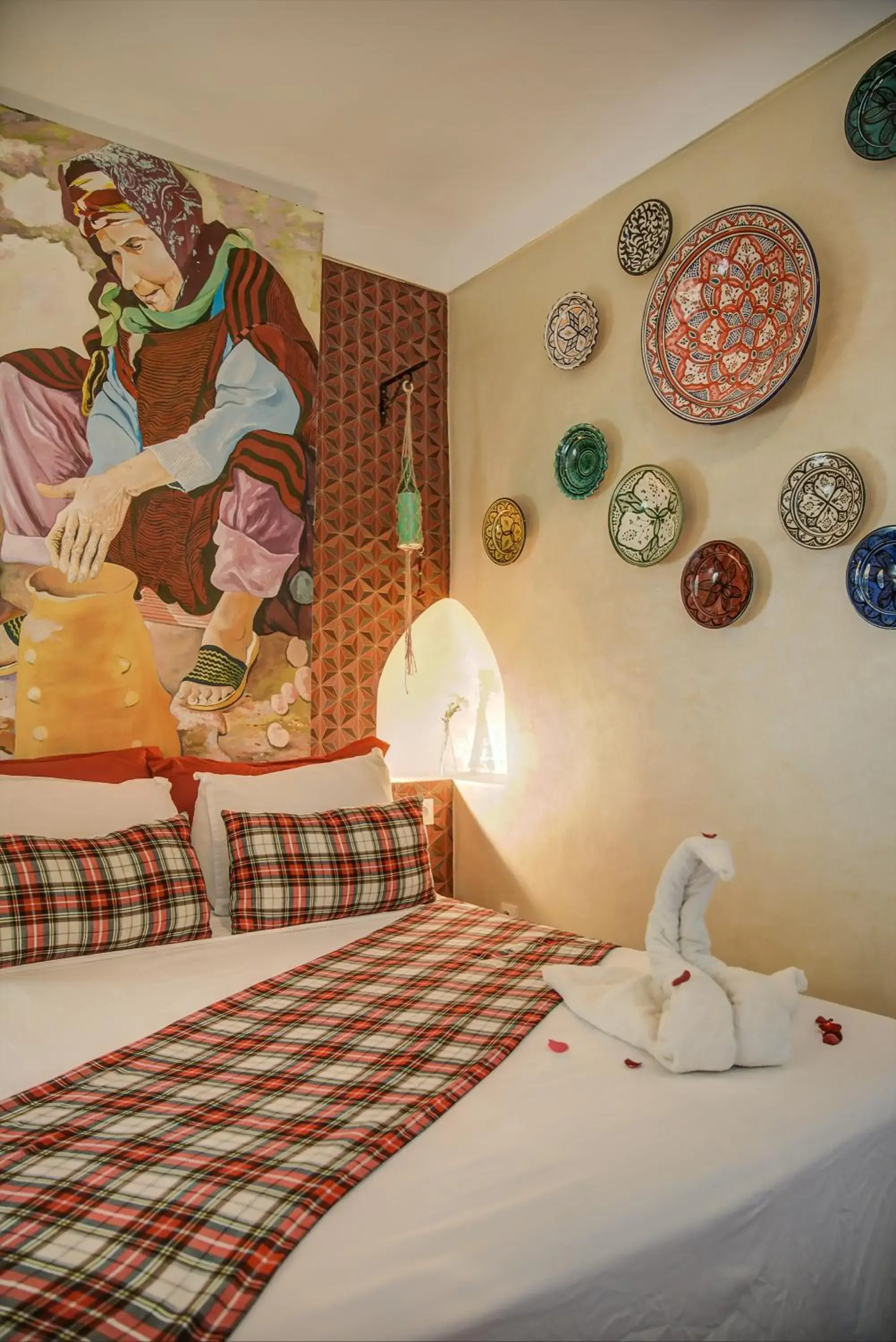 Bedroom, Bed in Riad Les Oliviers & Spa Bedroom, Bed in Riad Les Oliviers & Spa