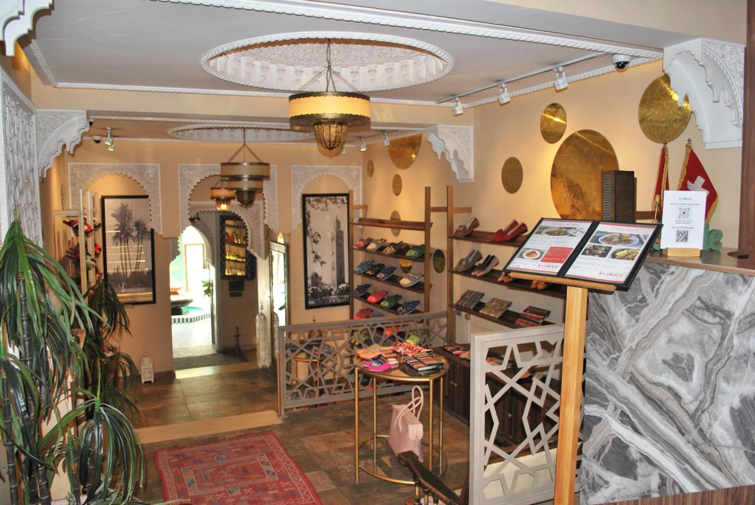 Lobby or reception in Riad Les Oliviers & Spa