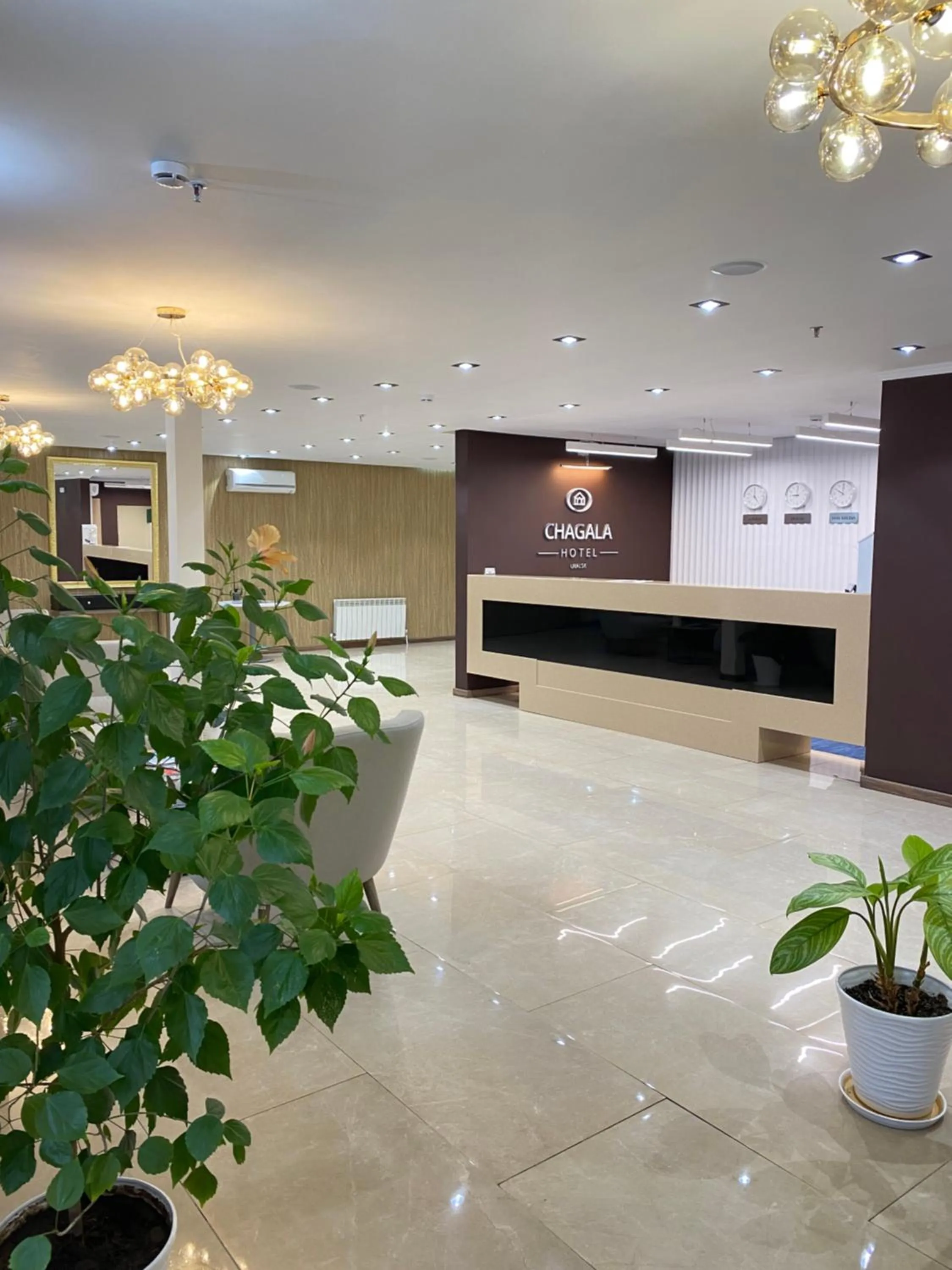 Lobby or reception in Chagala Hotel Uralsk