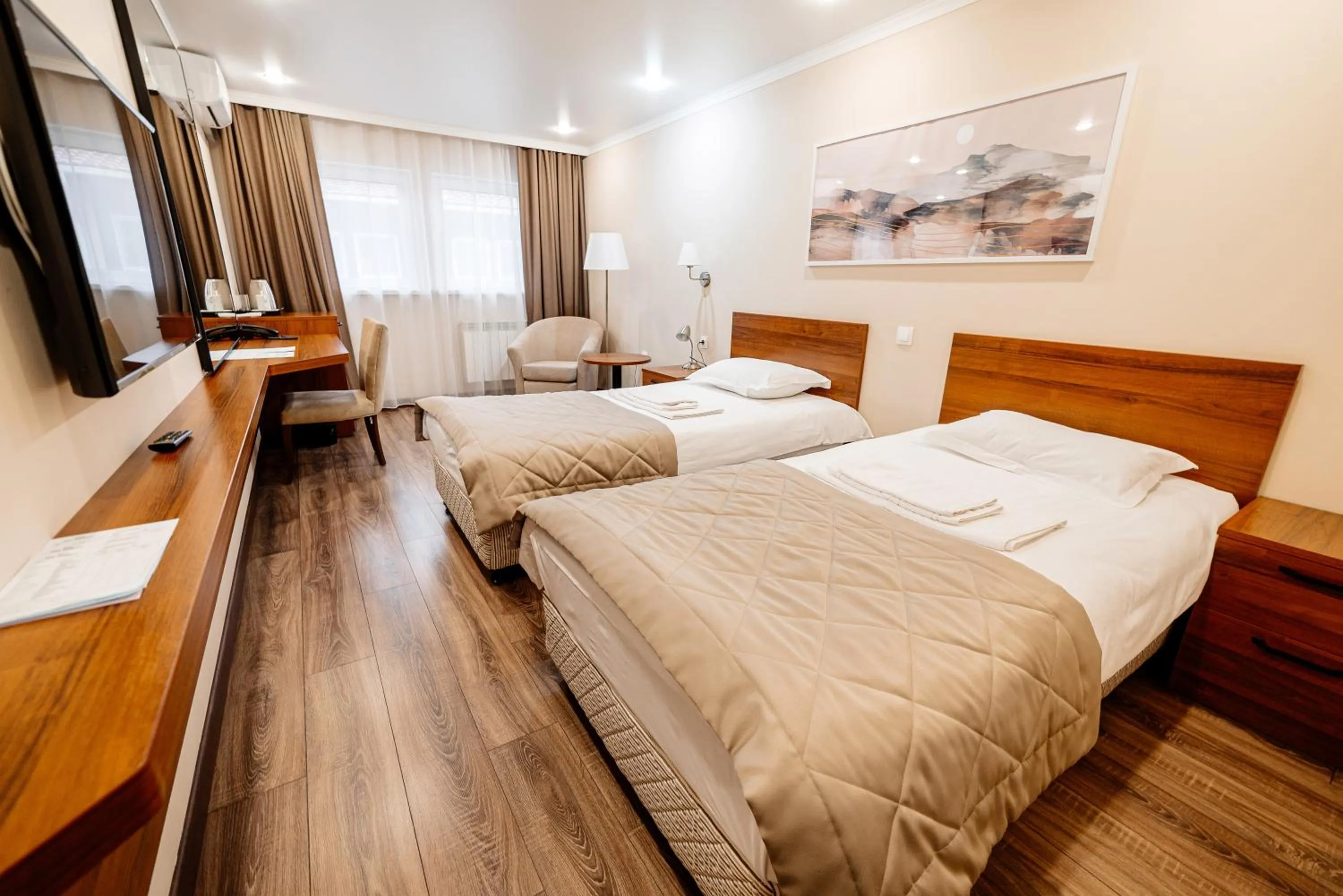 Bedroom, Bed in Chagala Hotel Uralsk