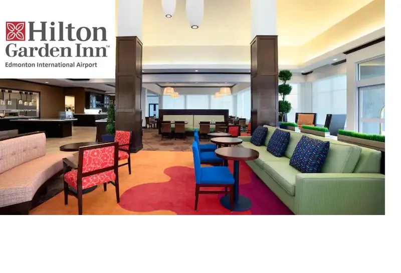 Lobby or reception in Hilton Garden Inn Edmonton International Airport