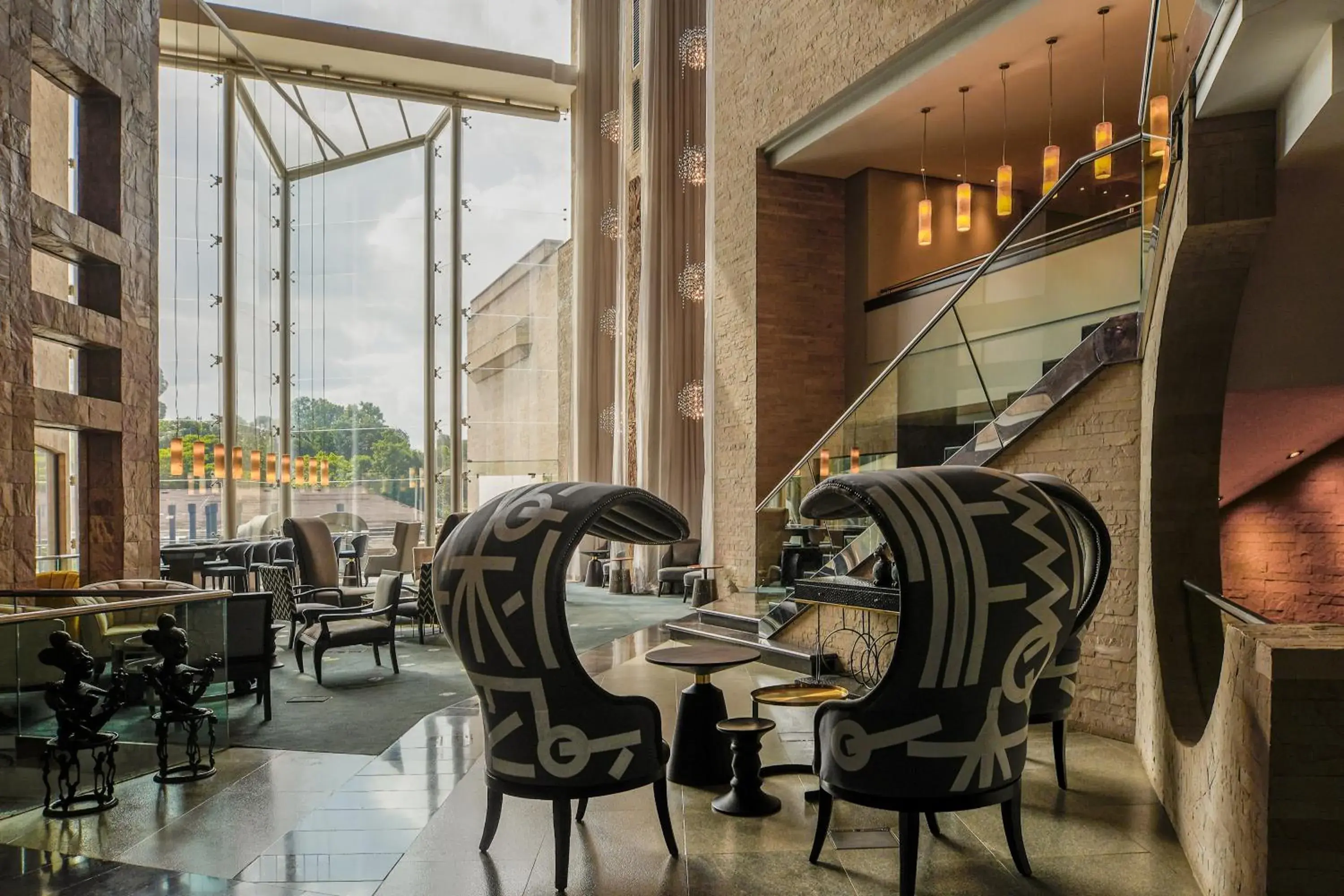 Lobby or reception in Tribe Hotel, Nairobi, a Member of Design Hotels Lobby or reception in Tribe Hotel, Nairobi, a Member of Design Hotels